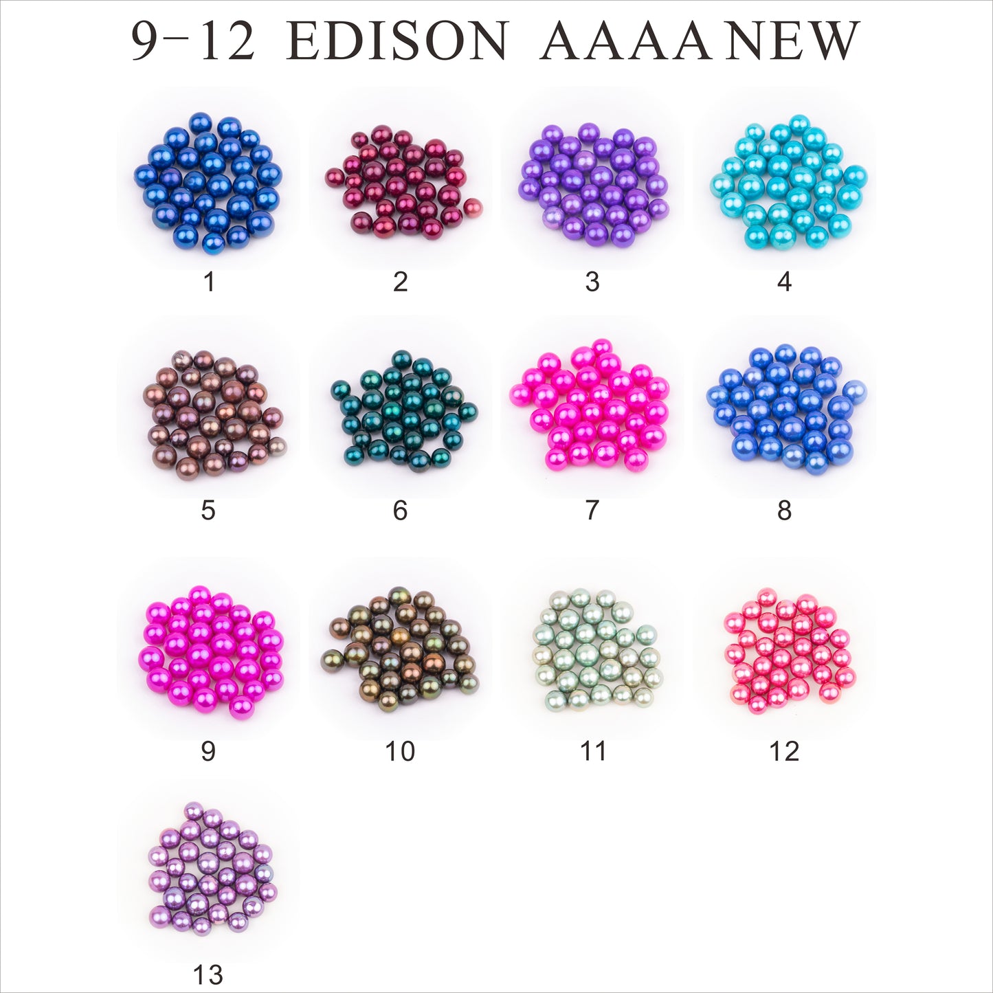 Love Wish Pearl Party Gift Vacuum-packed 9-13mm aaaa quality Loose freshwater Round Cultured edison pearl Oyster