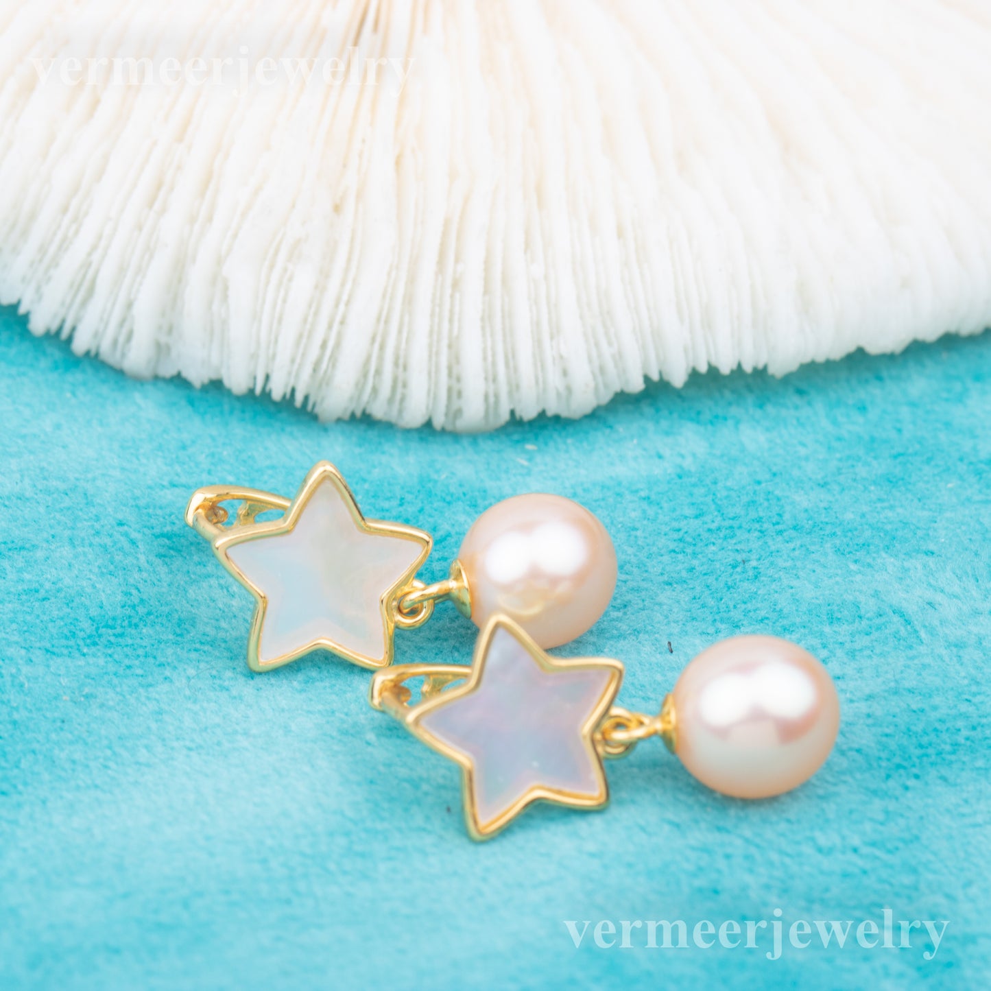 e010769 S925 pearl earring 925 sterling silver DIY 7-8mm Natural Freshwater pearl stud earring for women