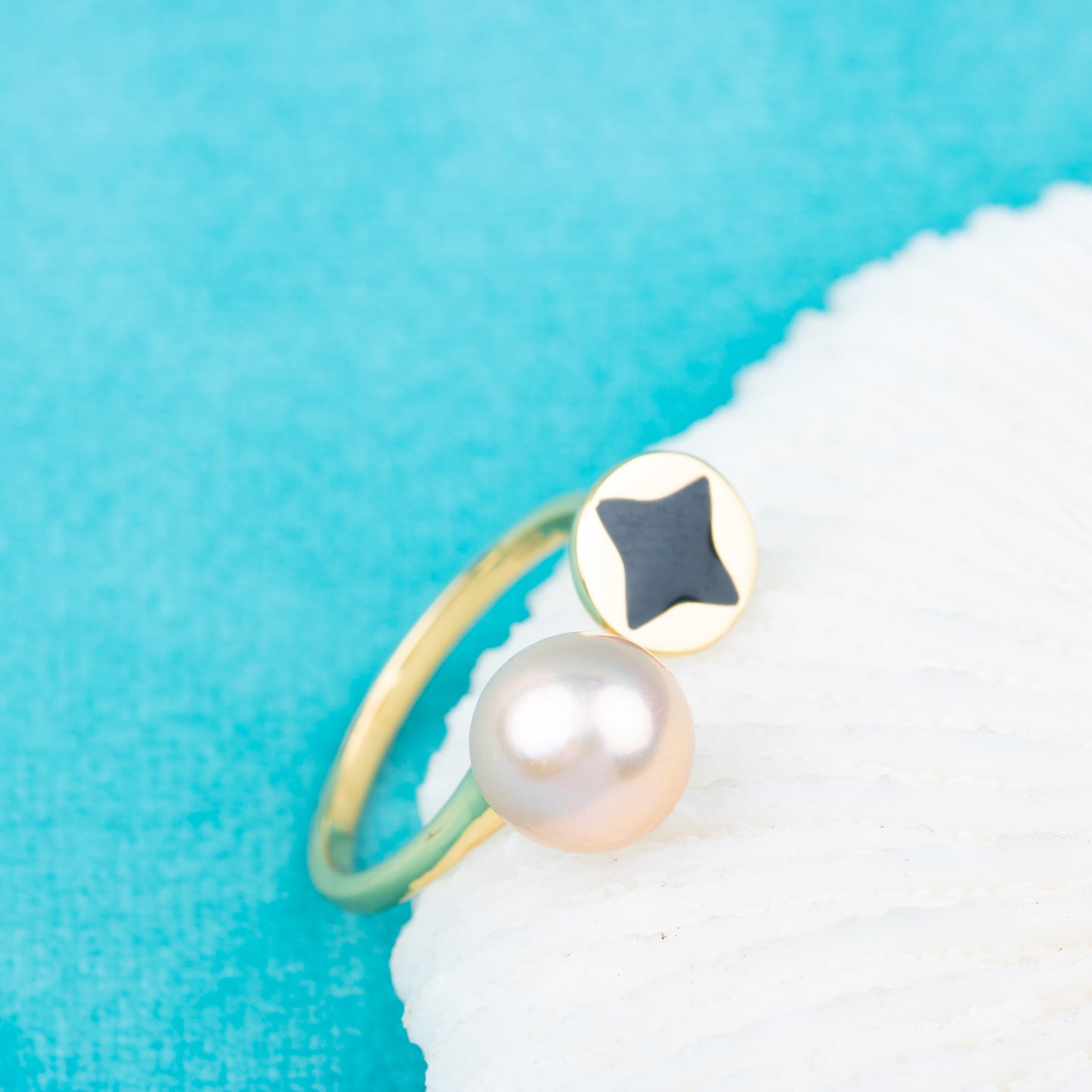 r010845 DIY 7-8mm Natural Freshwater pearl Ring accessory 925 sterling silver Adjustable size engagement jewelry ring for women