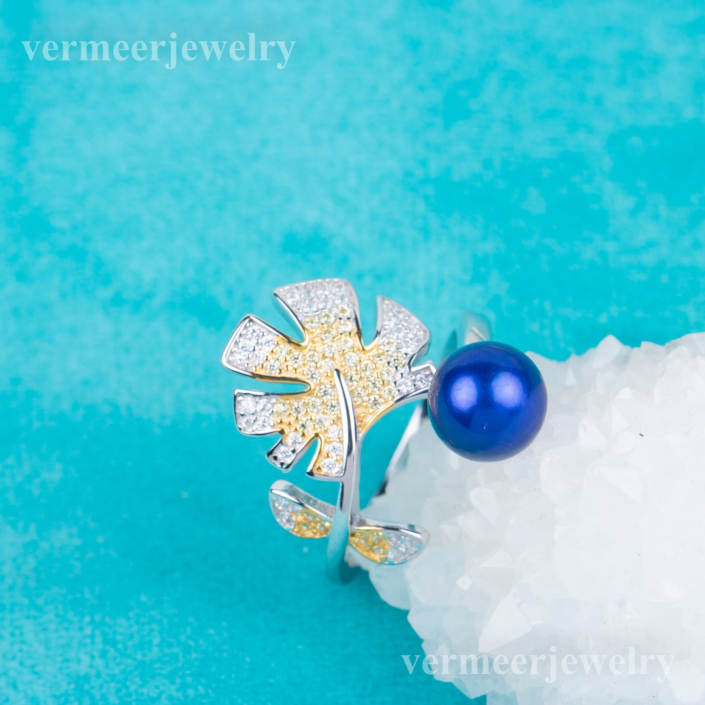 r040830 DIY 7-8mm Natural Freshwater pearl Ring accessory 925 sterling silver Adjustable size engagement jewelry ring for women