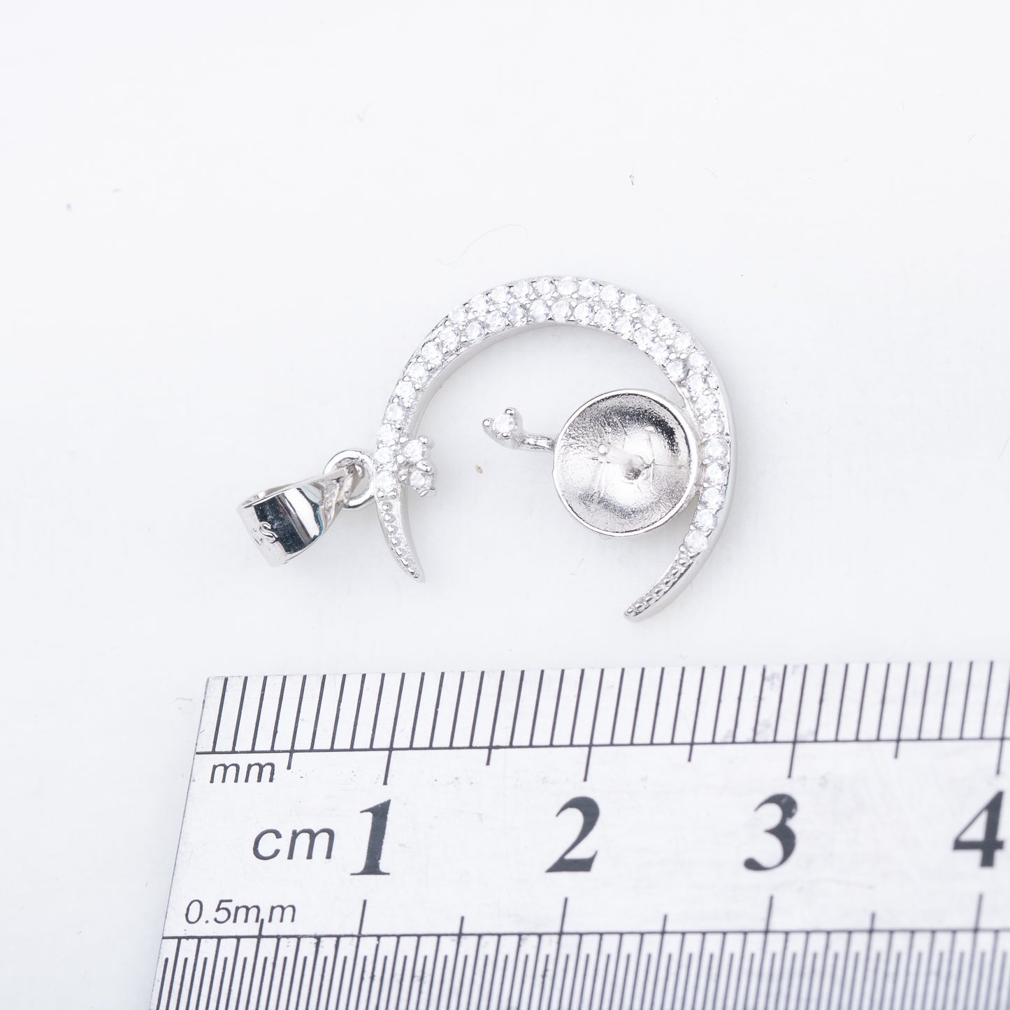 P010879 DIY 7-9mm Natural Freshwater pearl pendant accessory 925 sterling silver engagement jewelry necklace for women