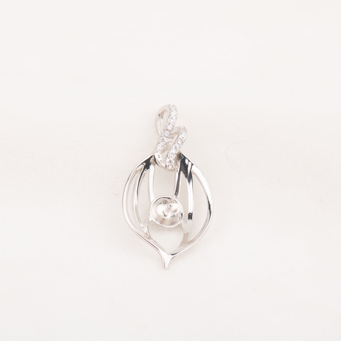 Pe010785 DIY 9-12mm Natural Freshwater pearl pendant accessory 925 sterling silver engagement jewelry necklace for women