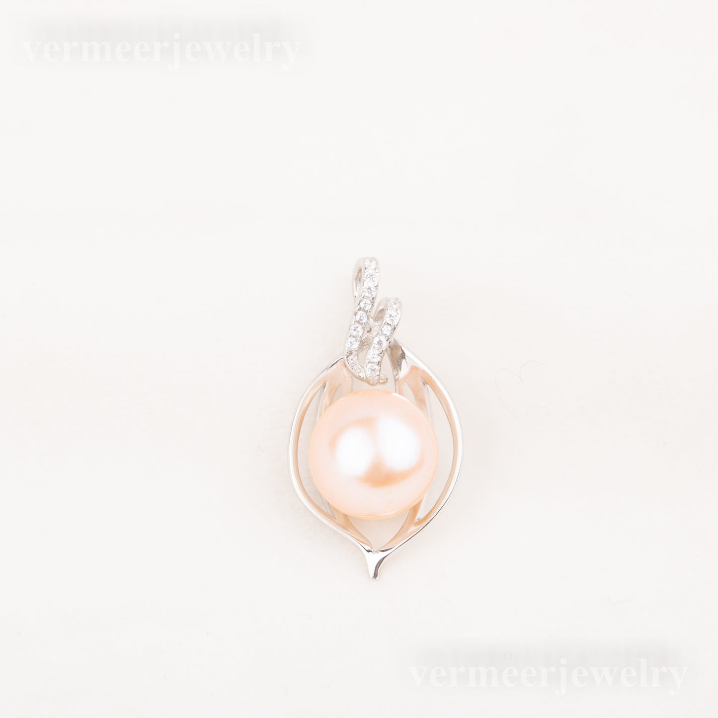 Pe010785 DIY 9-12mm Natural Freshwater pearl pendant accessory 925 sterling silver engagement jewelry necklace for women