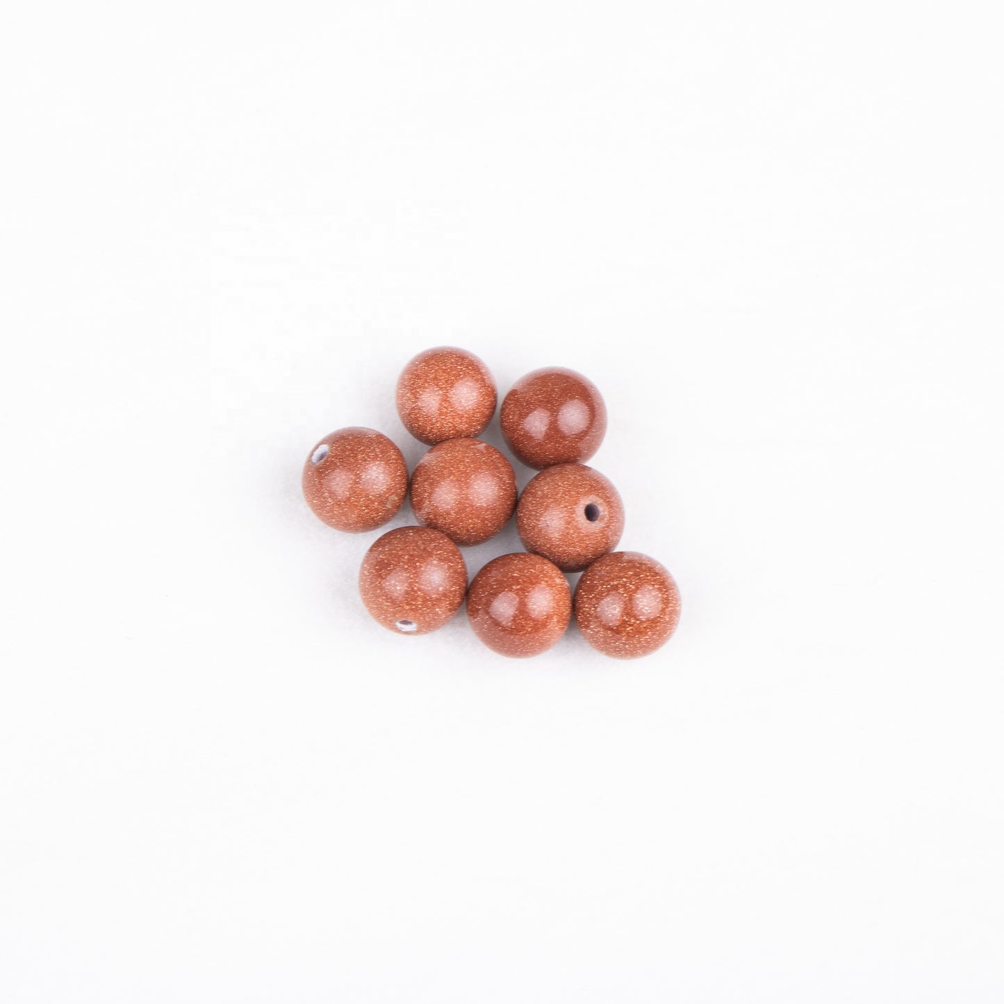 wholesale 8mm round natural stone bead not drill for pearl cage pendant