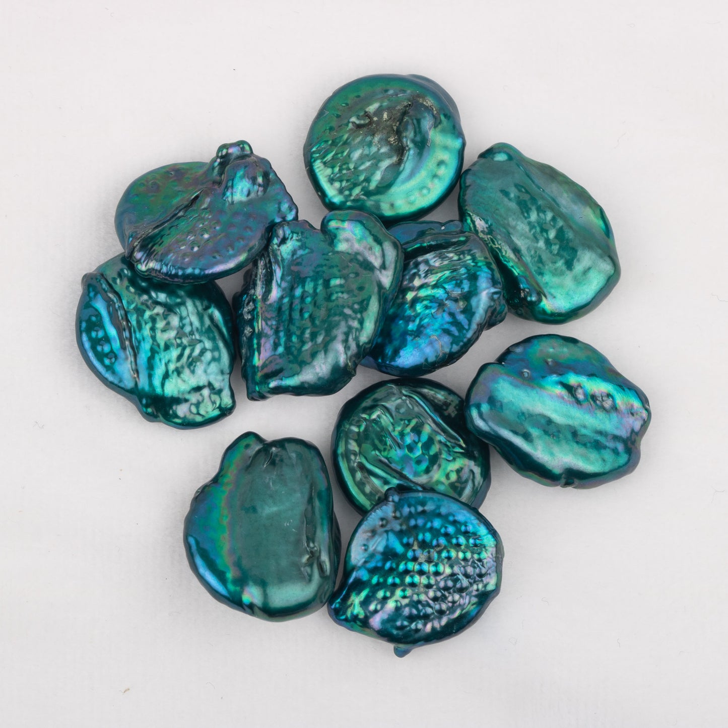 Wholesale 10colors 8-11mm loose freshwater rough coin shape baroque pearl no hole for pearl party
