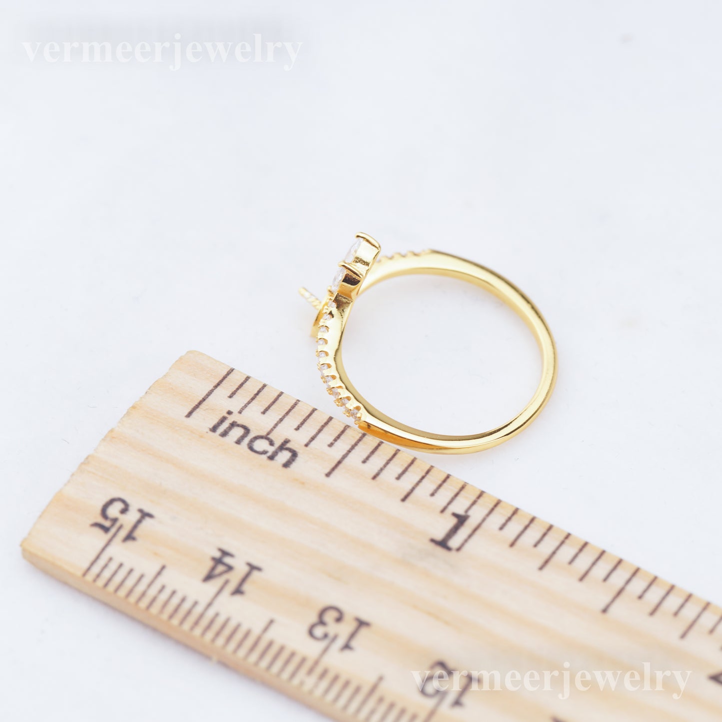 r010932 DIY 6-8mm Natural Freshwater pearl Ring accessory 925 sterling silver Adjustable size engagement jewelry ring for women