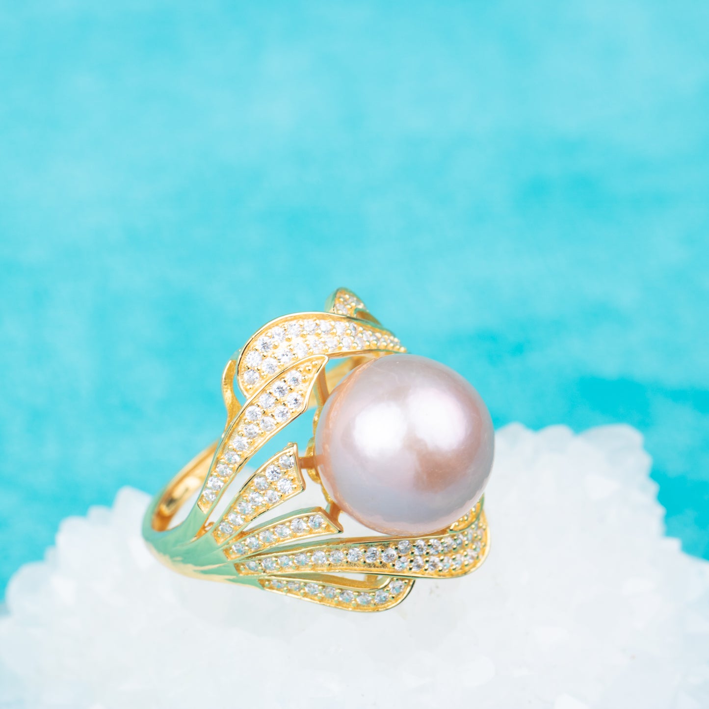 re010853DIY 9-11mm Natural Freshwater pearl Ring accessory 925 sterling silver Adjustable size engagement jewelry ring for women