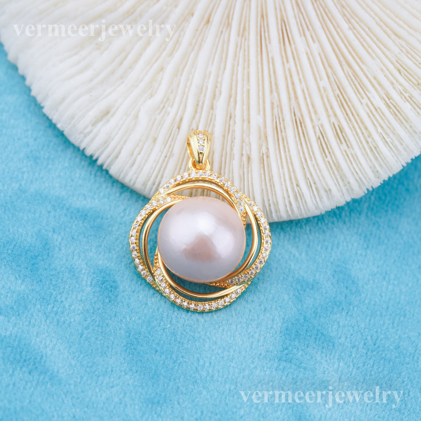 Pe011047 DIY 9-12mm Natural Freshwater pearl pendant accessory 925 sterling silver engagement jewelry necklace for women