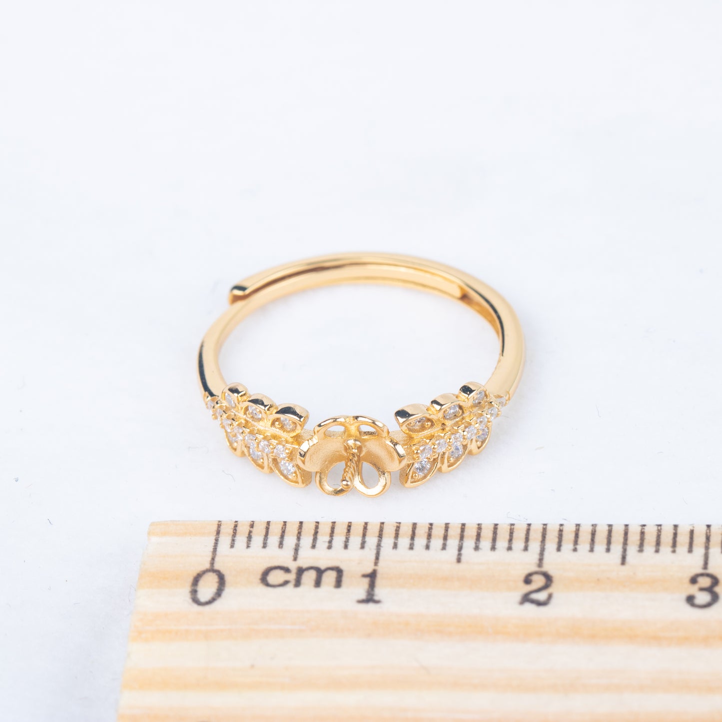 r010831 DIY 7-8mm Natural Freshwater pearl Ring accessory 925 sterling silver Adjustable size engagement jewelry ring for women