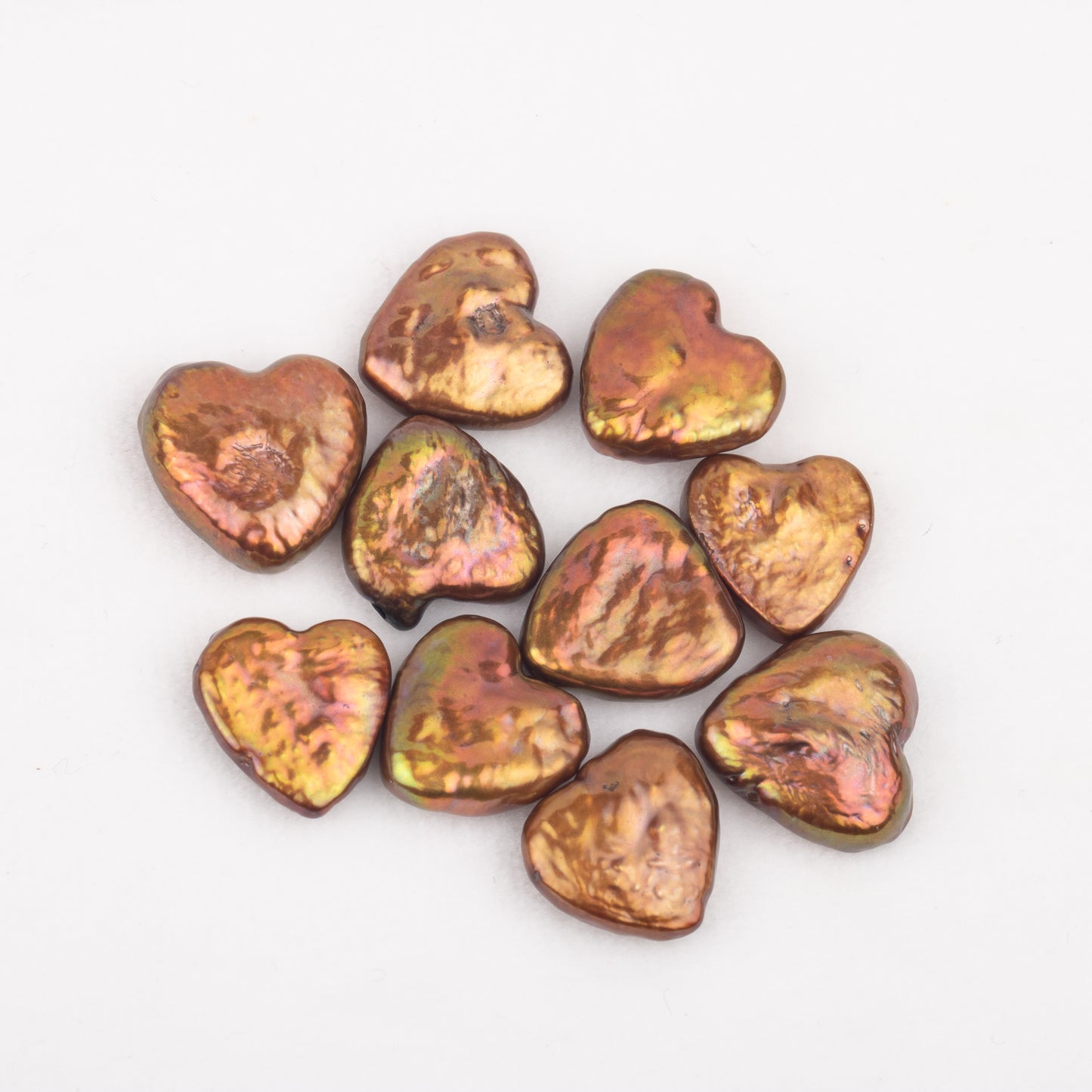 Wholesale 10colors 8-11mm loose freshwater heart shape baroque pearl no hole for pearl party