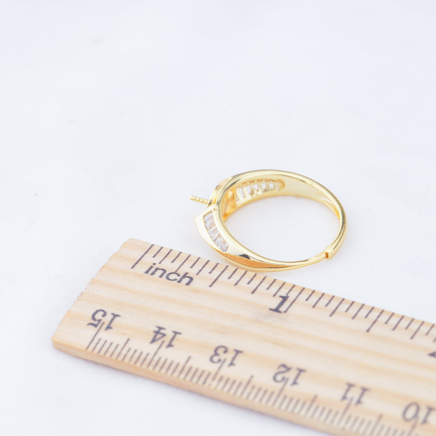 r010968 DIY 6-8mm Natural Freshwater pearl Ring accessory 925 sterling silver Adjustable size engagement jewelry ring for women