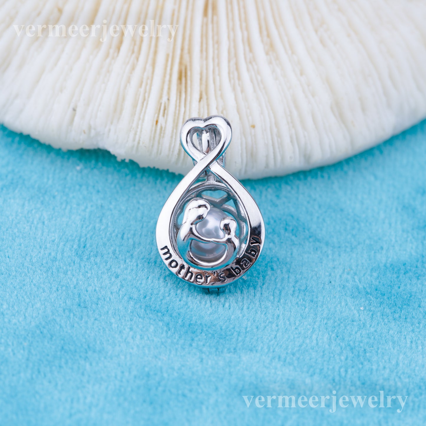 C030119 sterling silver Freshwater pearl cage pendant necklace jewelry locket for pearl party