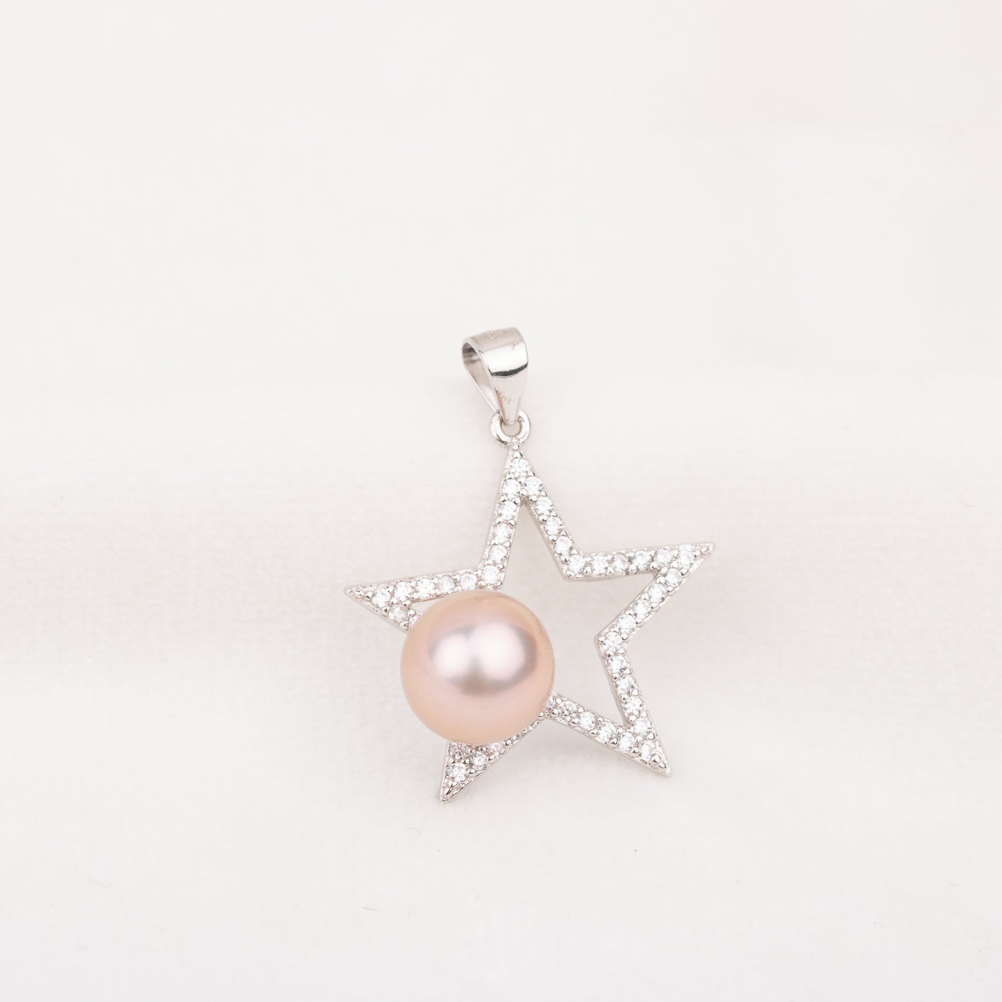 P010755 DIY 7-11mm Natural Freshwater pearl pendant accessory 925 sterling silver engagement jewelry necklace for women