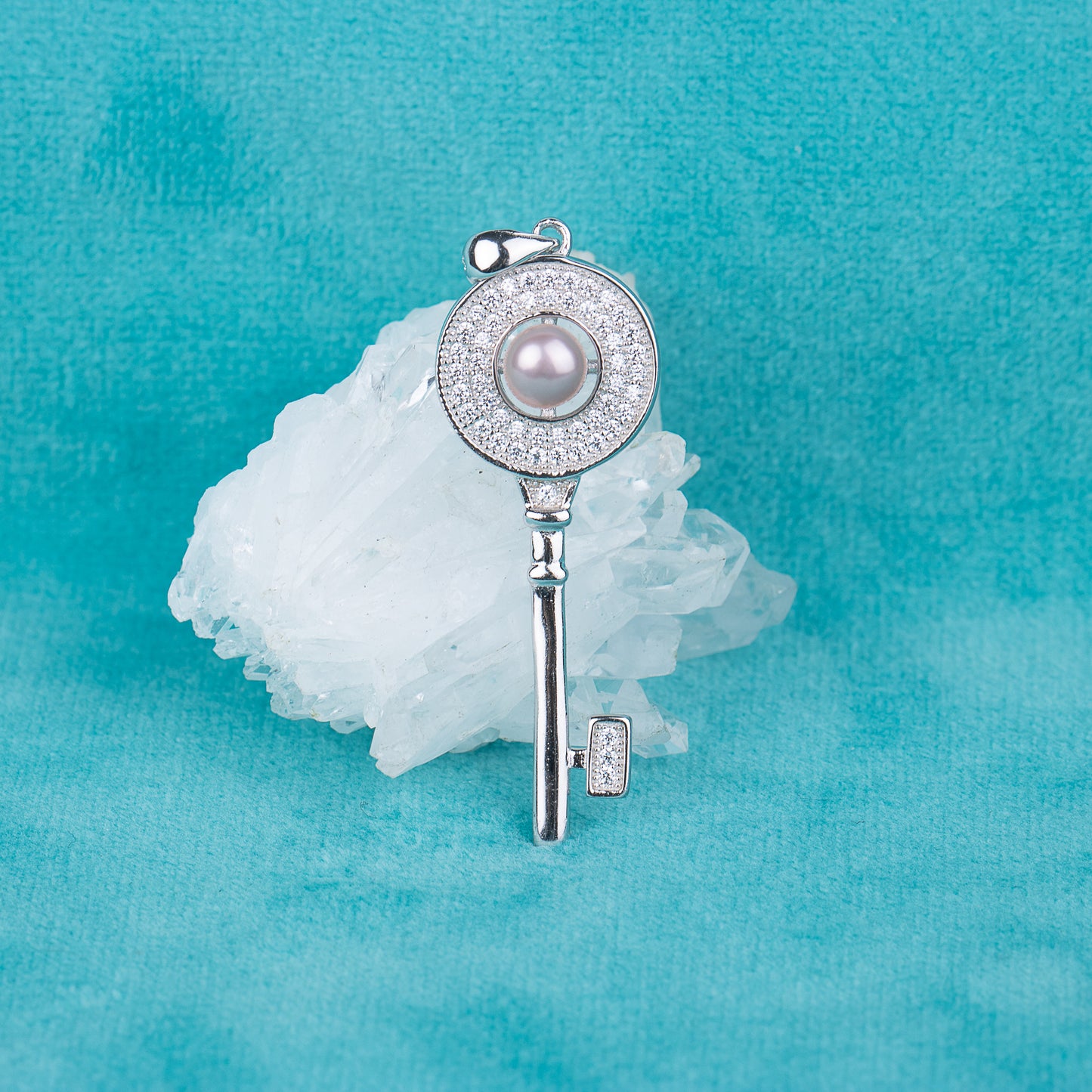 P030543 DIY 7-8mm Natural Freshwater pearl pendant accessory 925 sterling silver engagement jewelry necklace for women