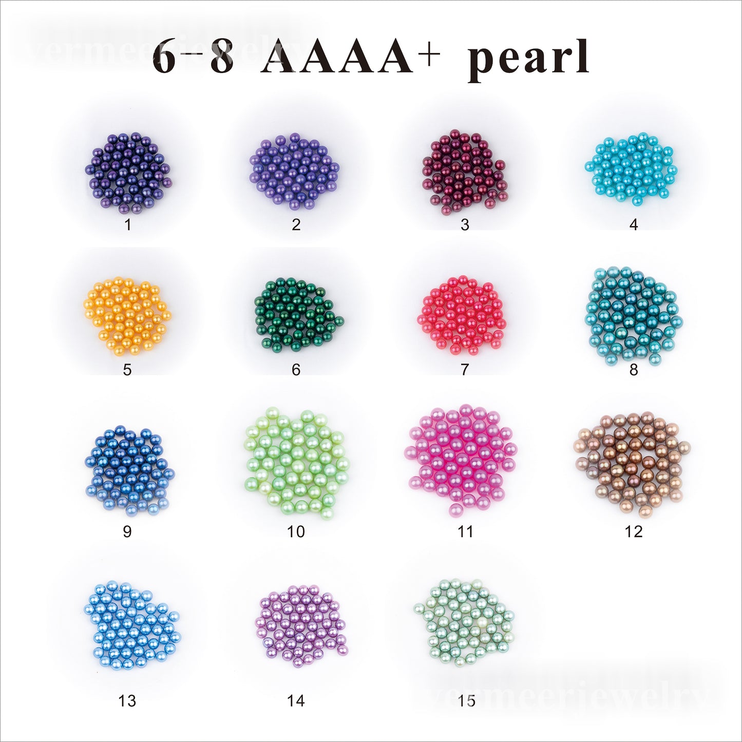 Love Wish Pearl Party Gift Vacuum-packed 6-8mm aaaa+ quality pearl in red shell Loose Round Cultured Pearl in red Oyster