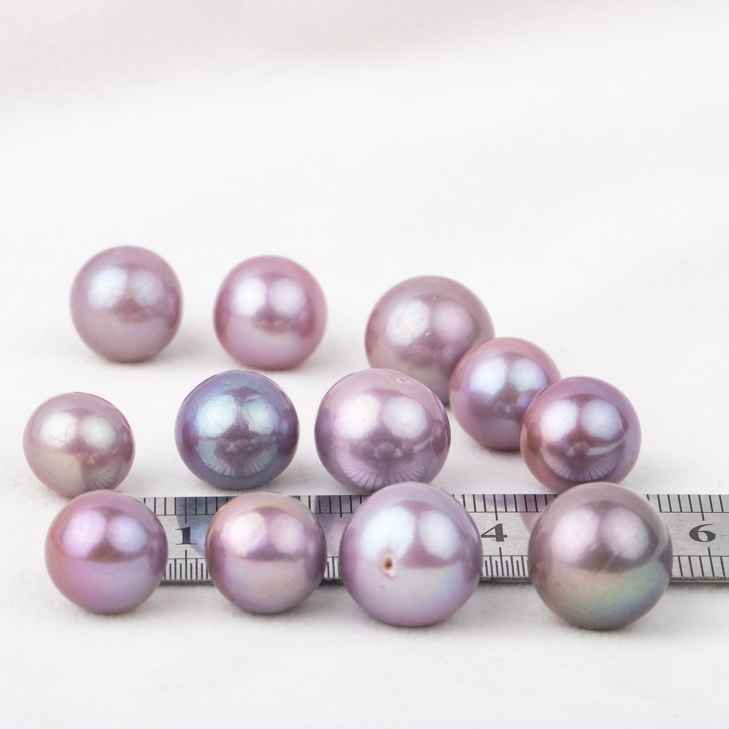 9-12mm cultured purple Edison Pearl High quality loose freshwater pearl round shape