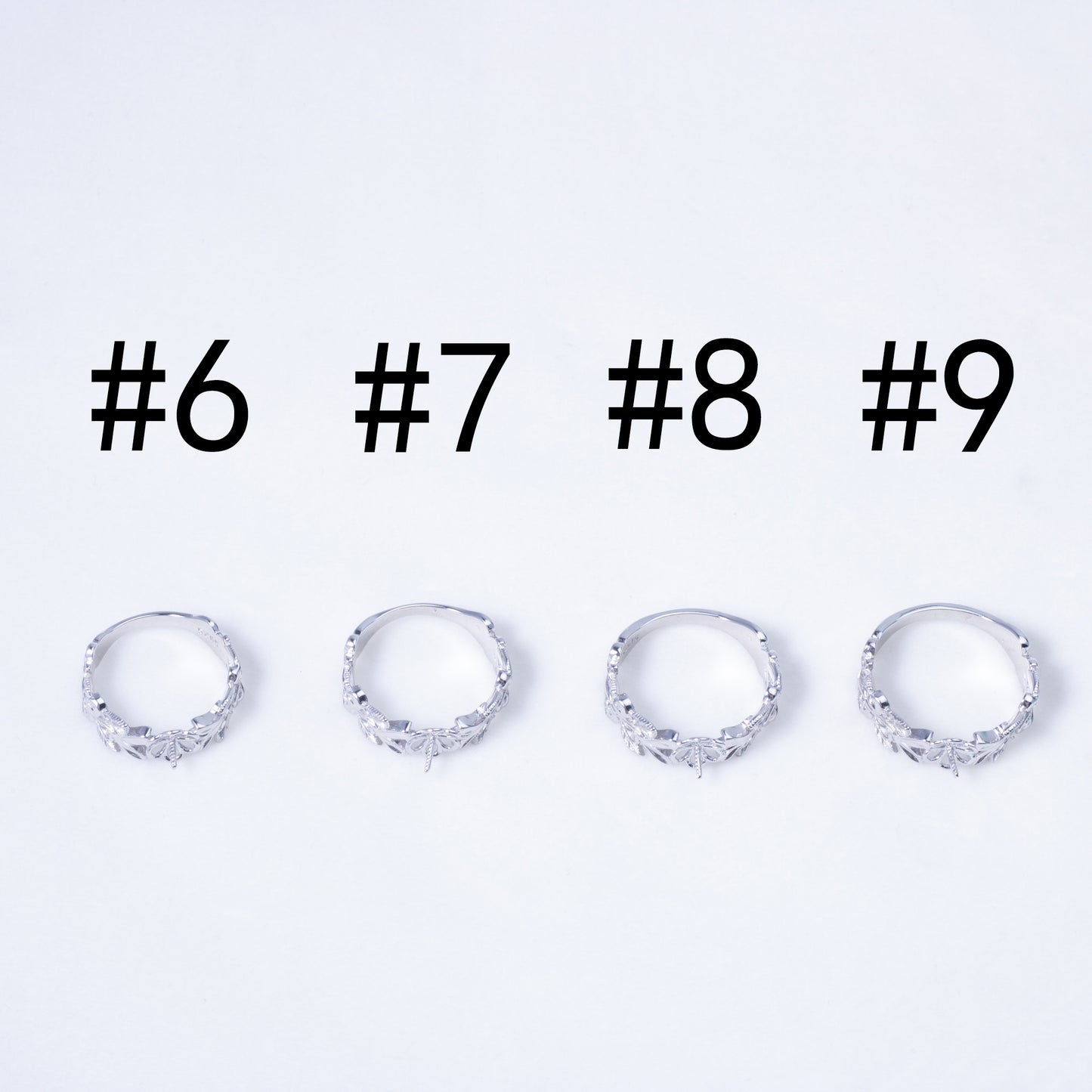 sr070882 DIY 6-8mm Natural Freshwater pearl Ring accessory 925 sterling silver Sized ring engagement jewelry ring for women