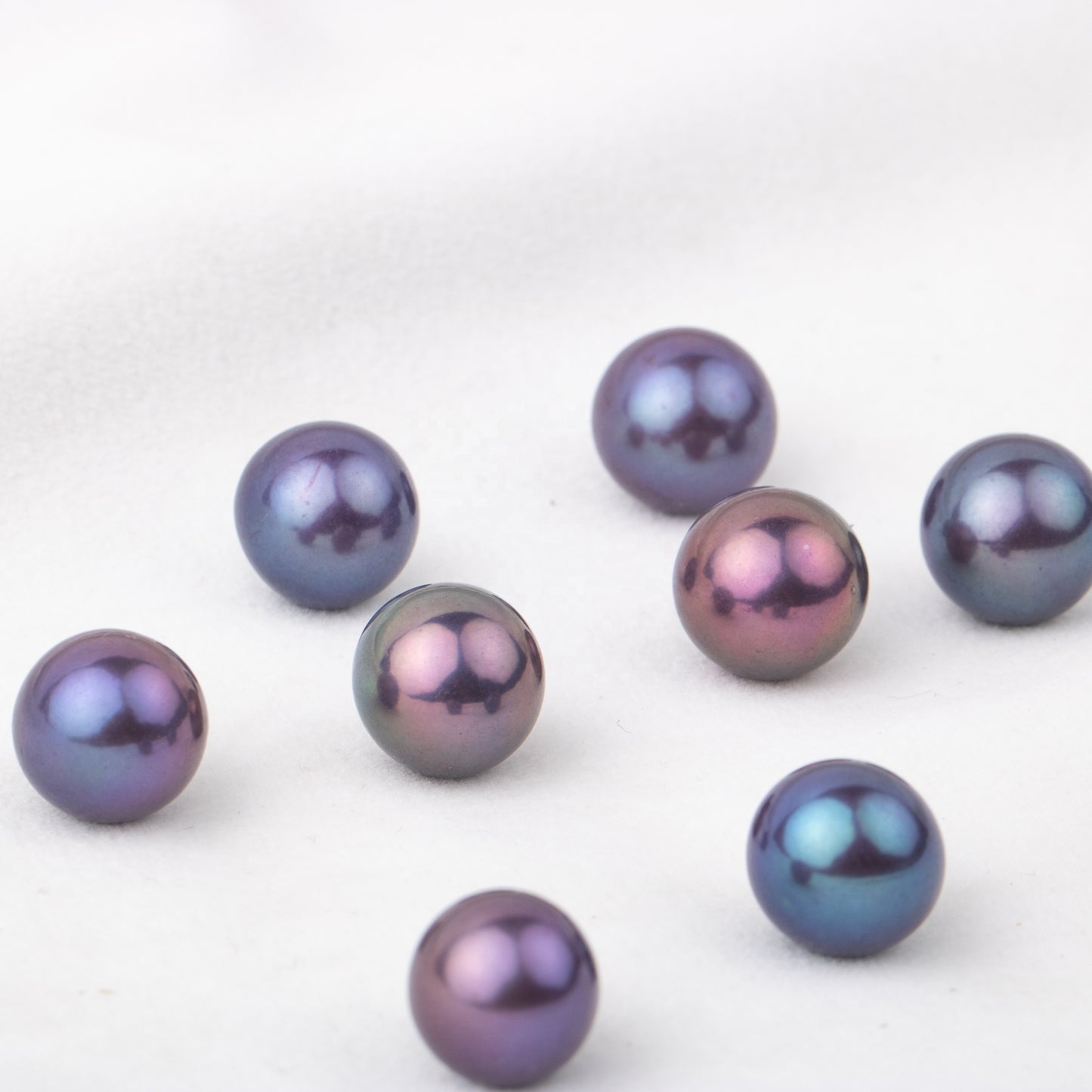 12-13mm cultured purple Edison Pearl High quality loose freshwater pearl round shape