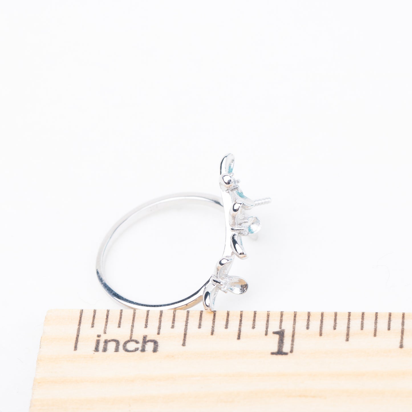 re010855DIY 9-11mm Natural Freshwater pearl Ring accessory 925 sterling silver Adjustable size engagement jewelry ring for women