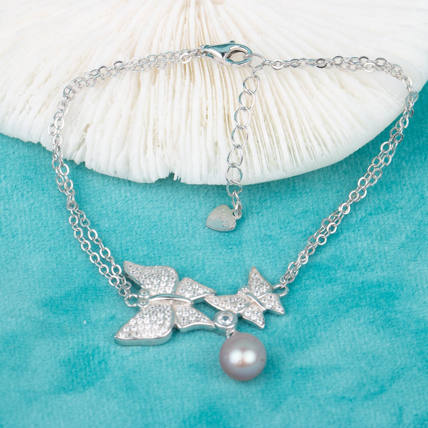 b030118 DIY 7-8mm Natural Freshwater pearl bracelet accessory 925 sterling silver adjustable chain bracelet for women