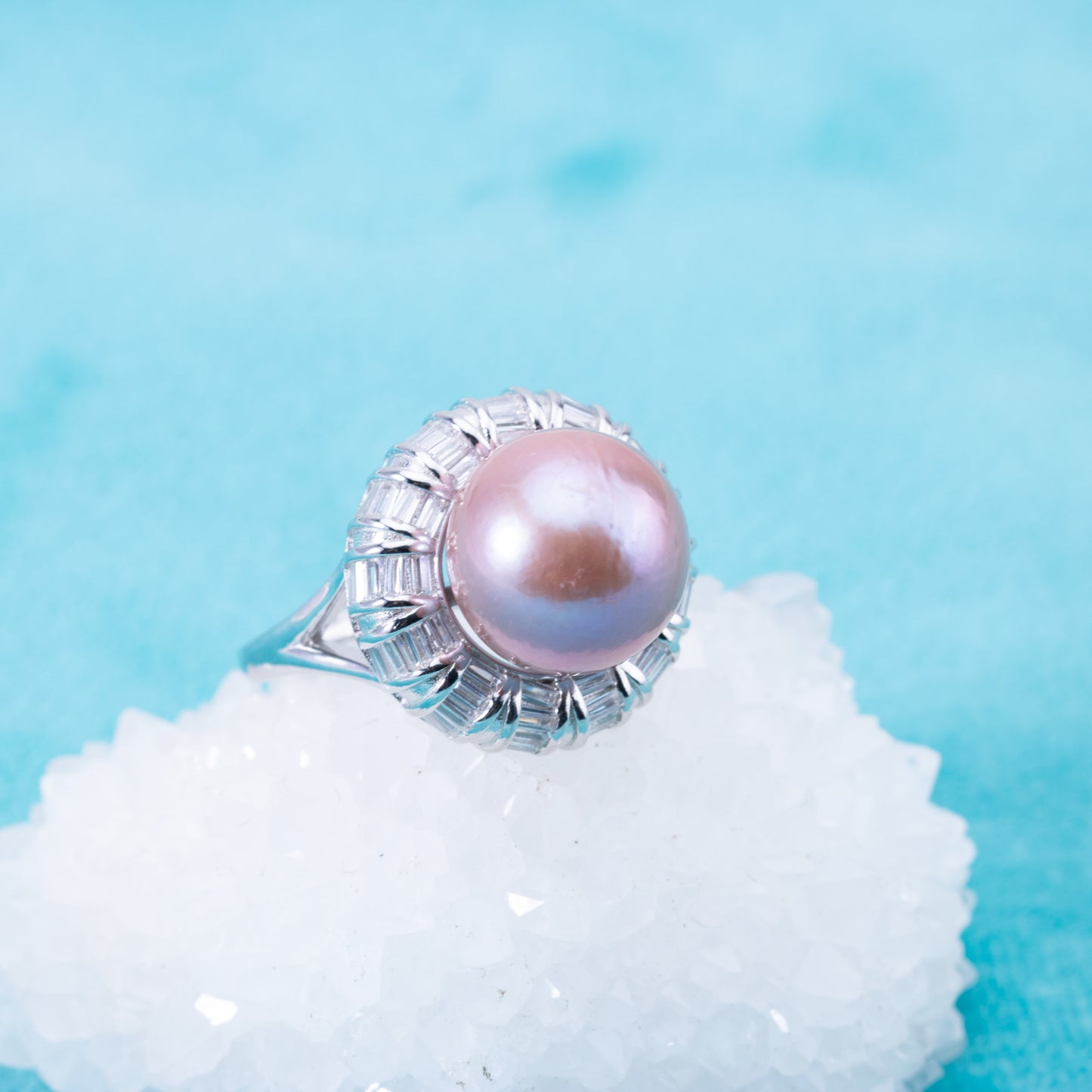 re010901 DIY 9-11mm Natural Freshwater pearl Ring accessory 925 sterling silver Adjustable size engagement ring for women