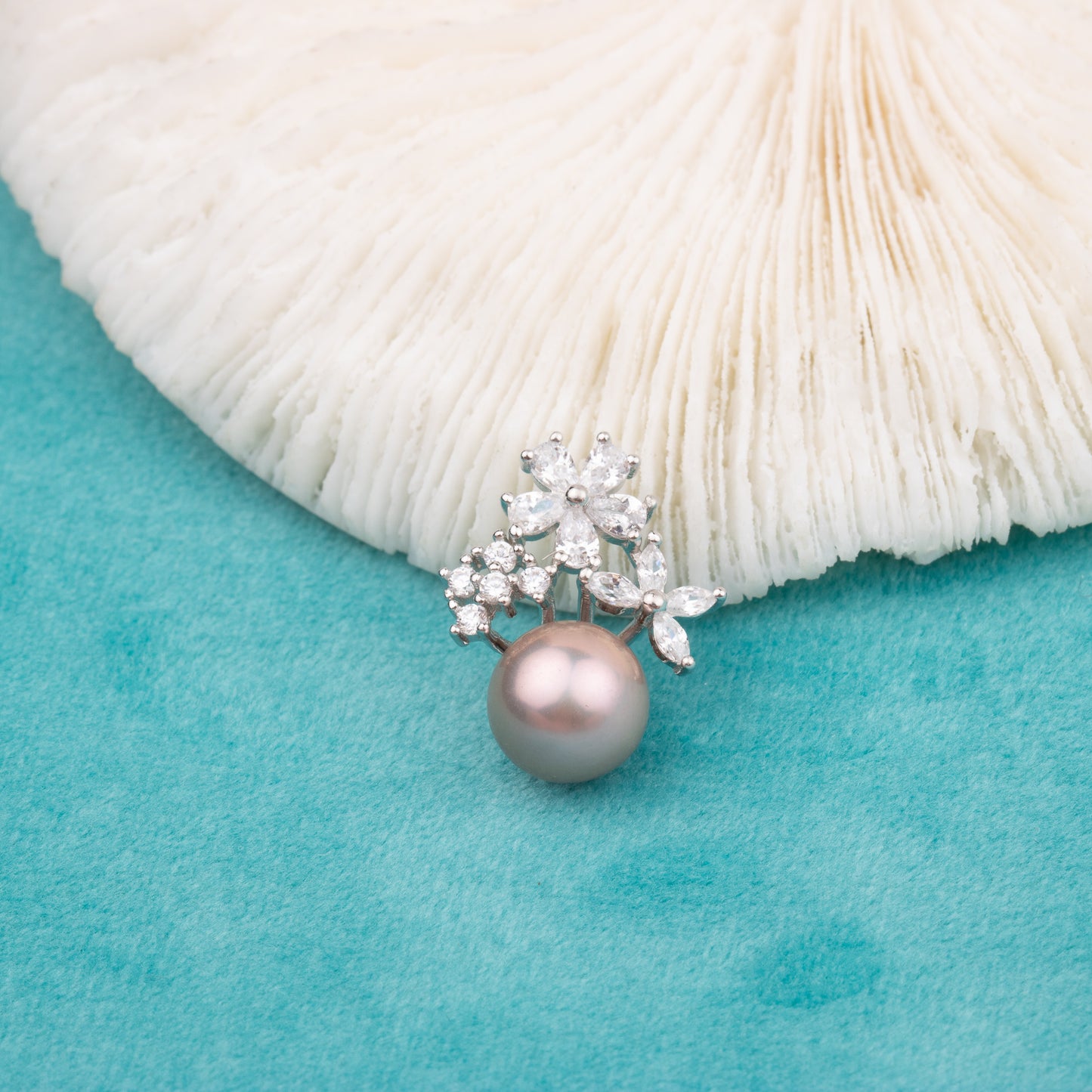 P010747 DIY 7-10mm Natural Freshwater pearl pendant accessory 925 sterling silver engagement jewelry necklace for women