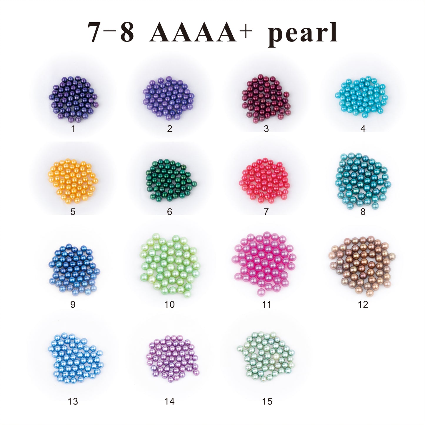 Love Wish Pearl Party Gift Vacuum-packed 7-8mm 4a+ quality Loose Saltwater Round Cultured Akoya Oyster