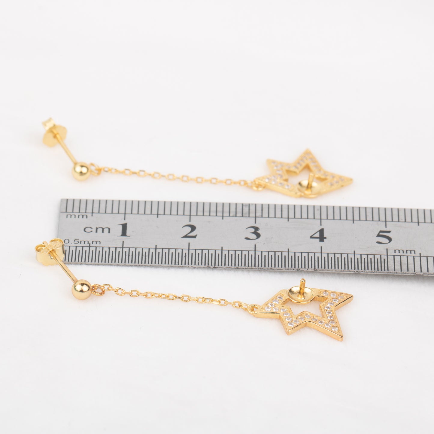 e010704 S925 pearl earring 925 sterling silver DIY 7-8mm Natural Freshwater pearl stud earring for women