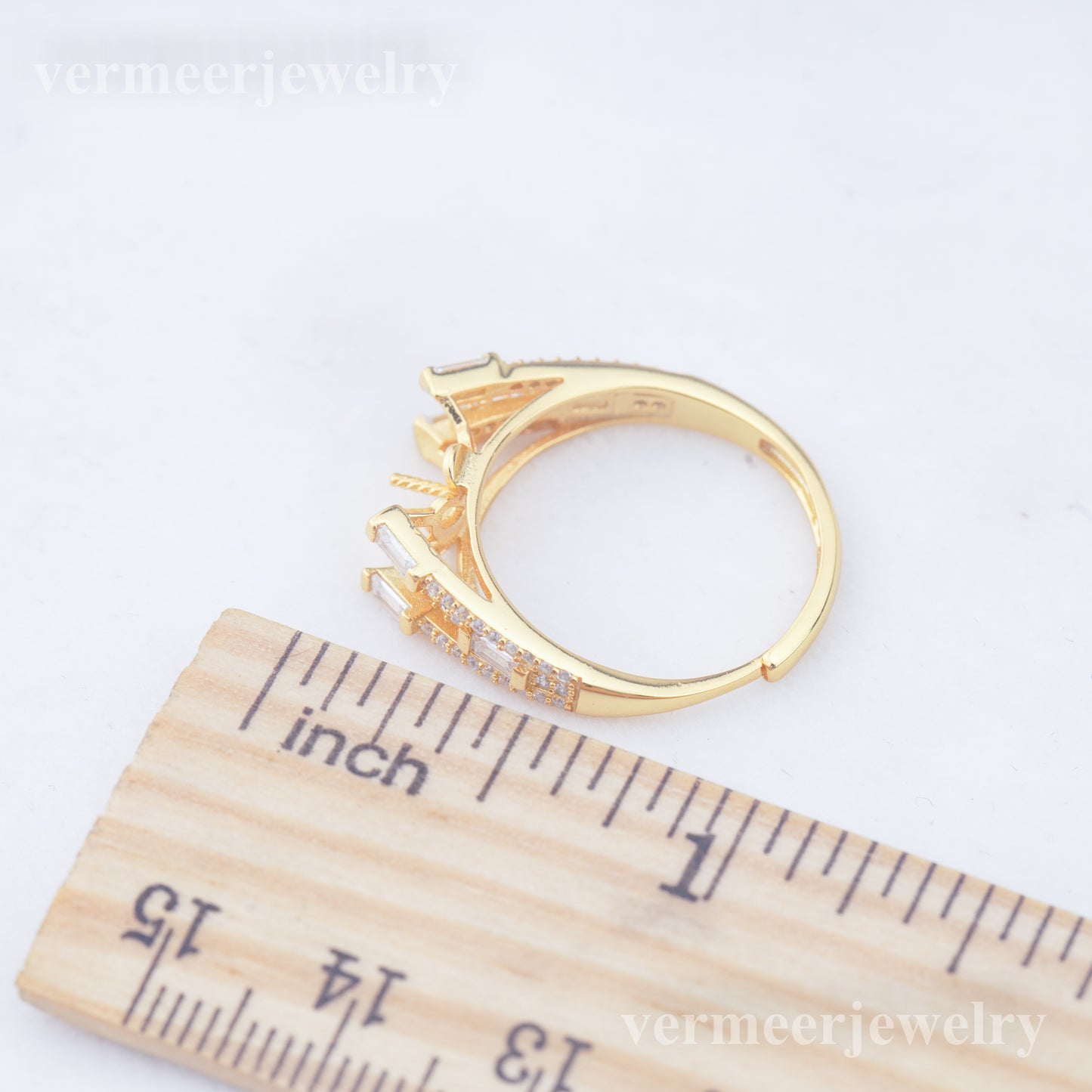 r010948 DIY 6-8mm Natural Freshwater pearl Ring accessory 925 sterling silver Adjustable size engagement jewelry ring for women