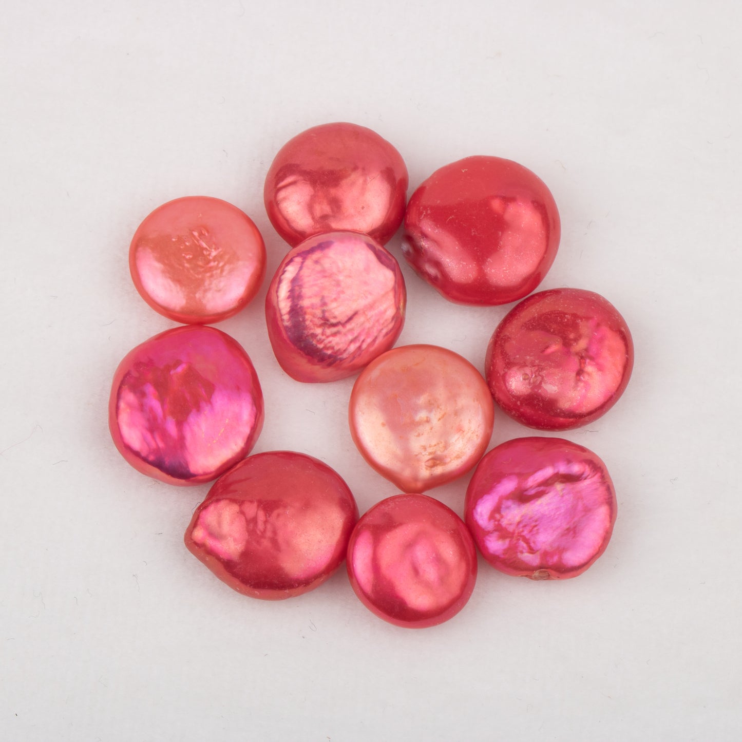 Wholesale 10colors 8-11mm loose freshwater coin shape baroque pearl no hole for pearl party