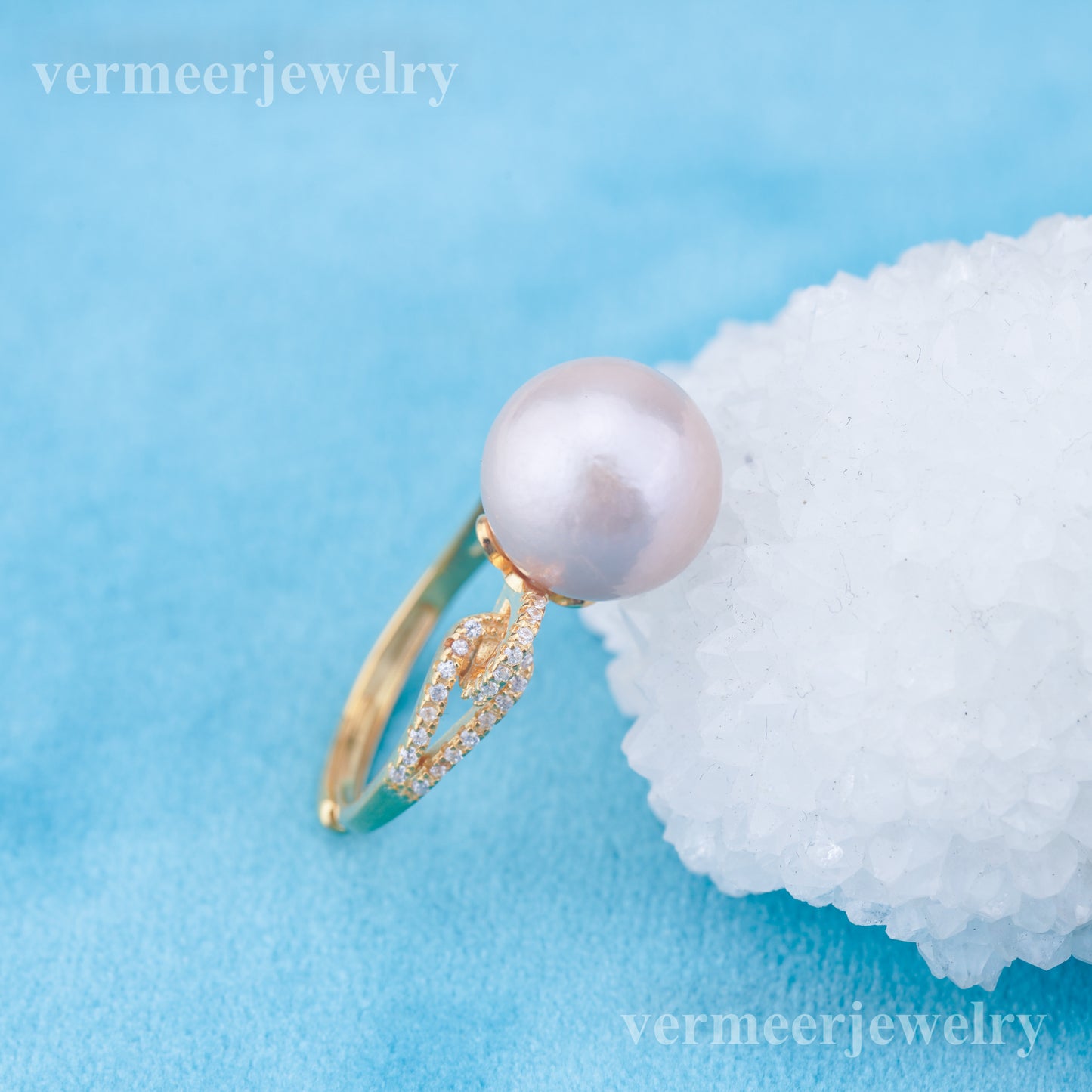 re010945 DIY 9-11mm Natural Freshwater pearl Ring accessory 925 sterling silver Adjustable size engagement ring for women
