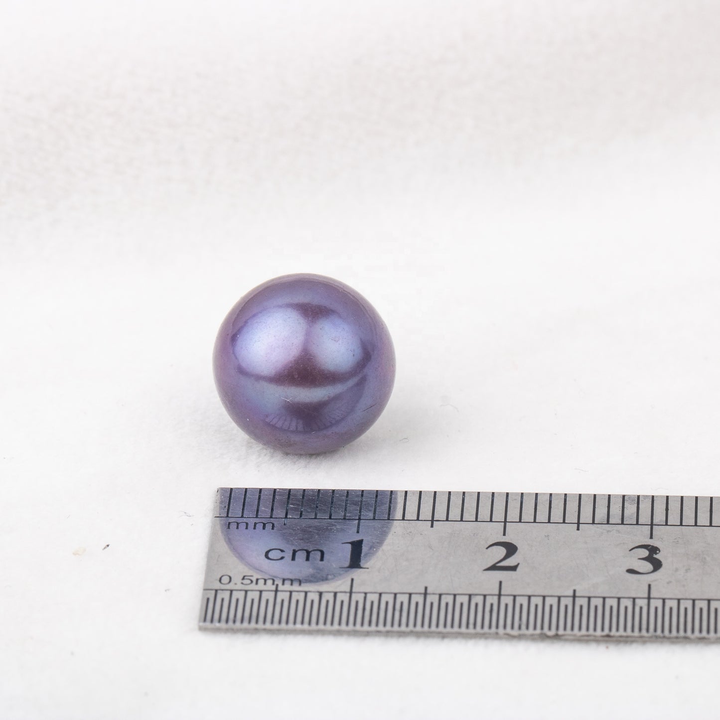12-13mm cultured purple Edison Pearl High quality loose freshwater pearl round shape