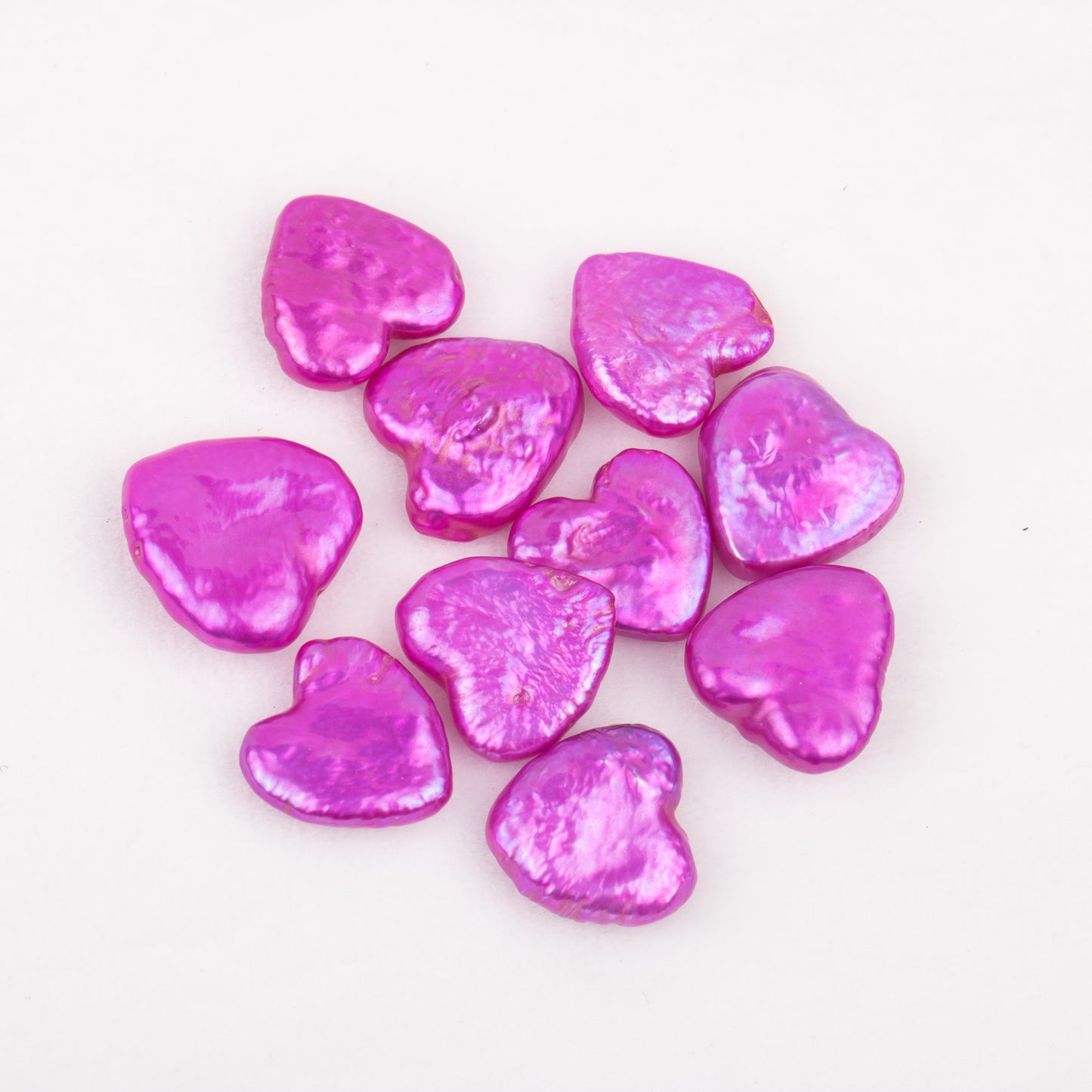 Wholesale 10colors 8-11mm loose freshwater heart shape baroque pearl no hole for pearl party