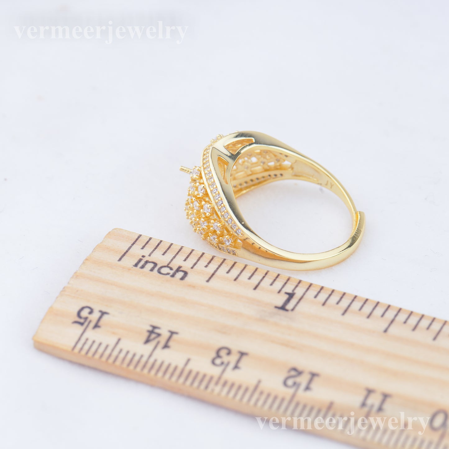 re010967 DIY 9-11mm Natural Freshwater pearl Ring accessory 925 sterling silver Adjustable size engagement ring for women