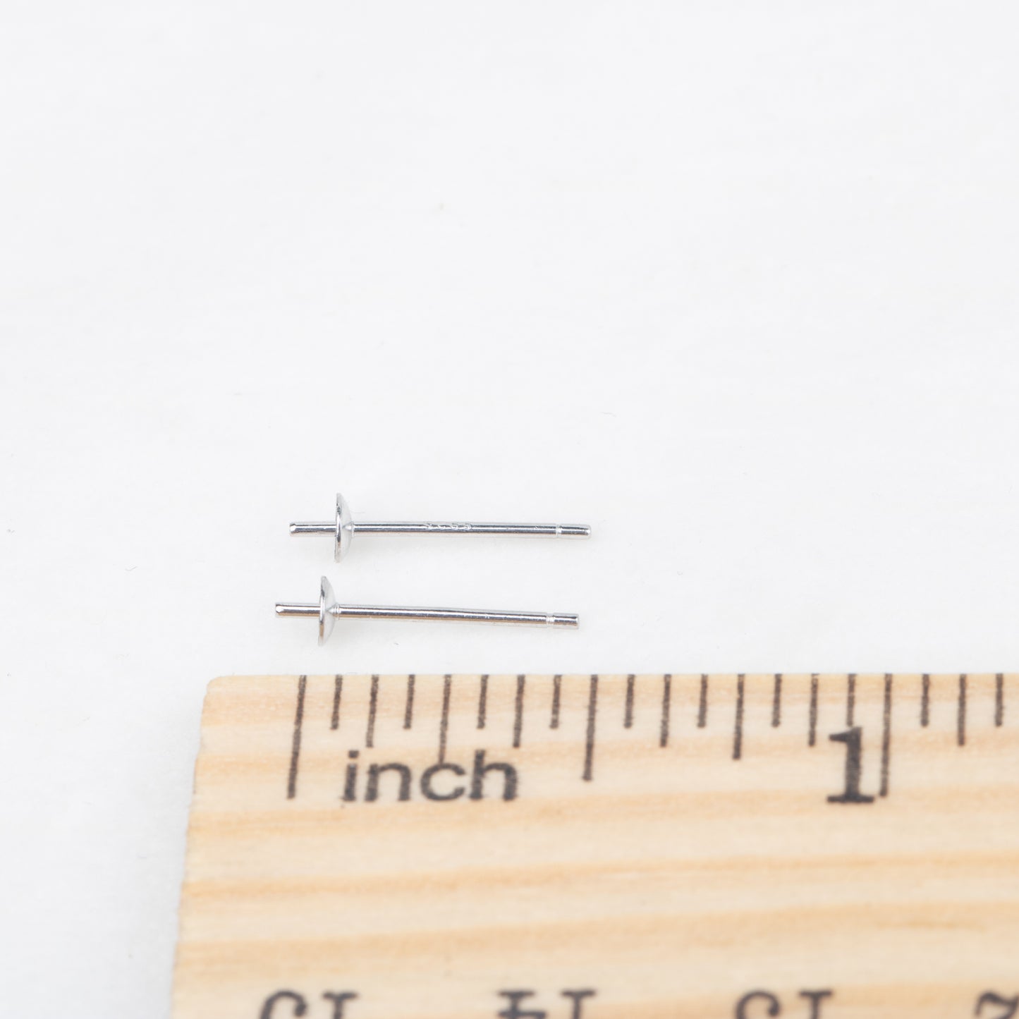 S925 small size simple vintage freshwater pearl new model stud earring