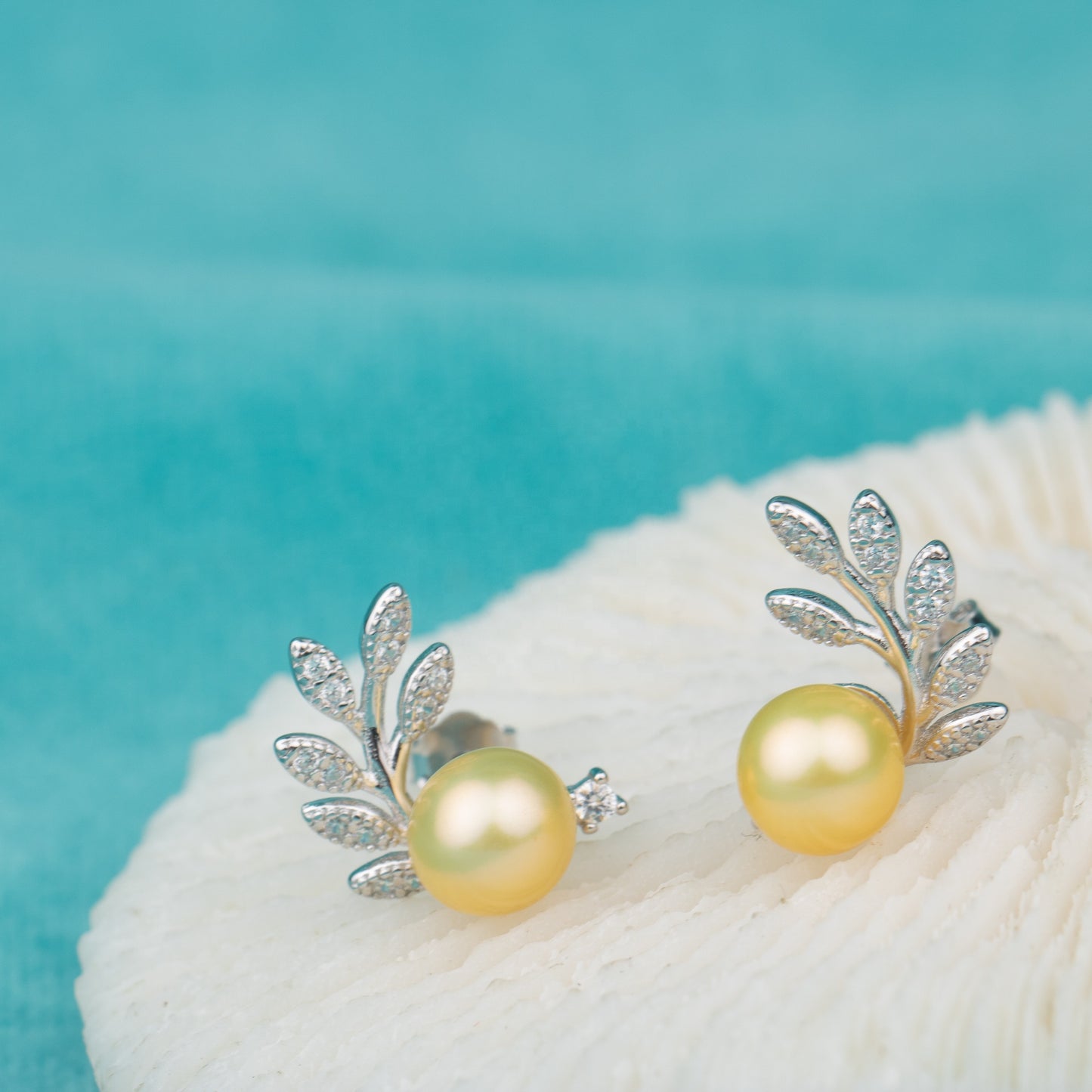e060653 S925 pearl earring 925 sterling silver DIY 7-8mm Natural Freshwater pearl stud earring for women