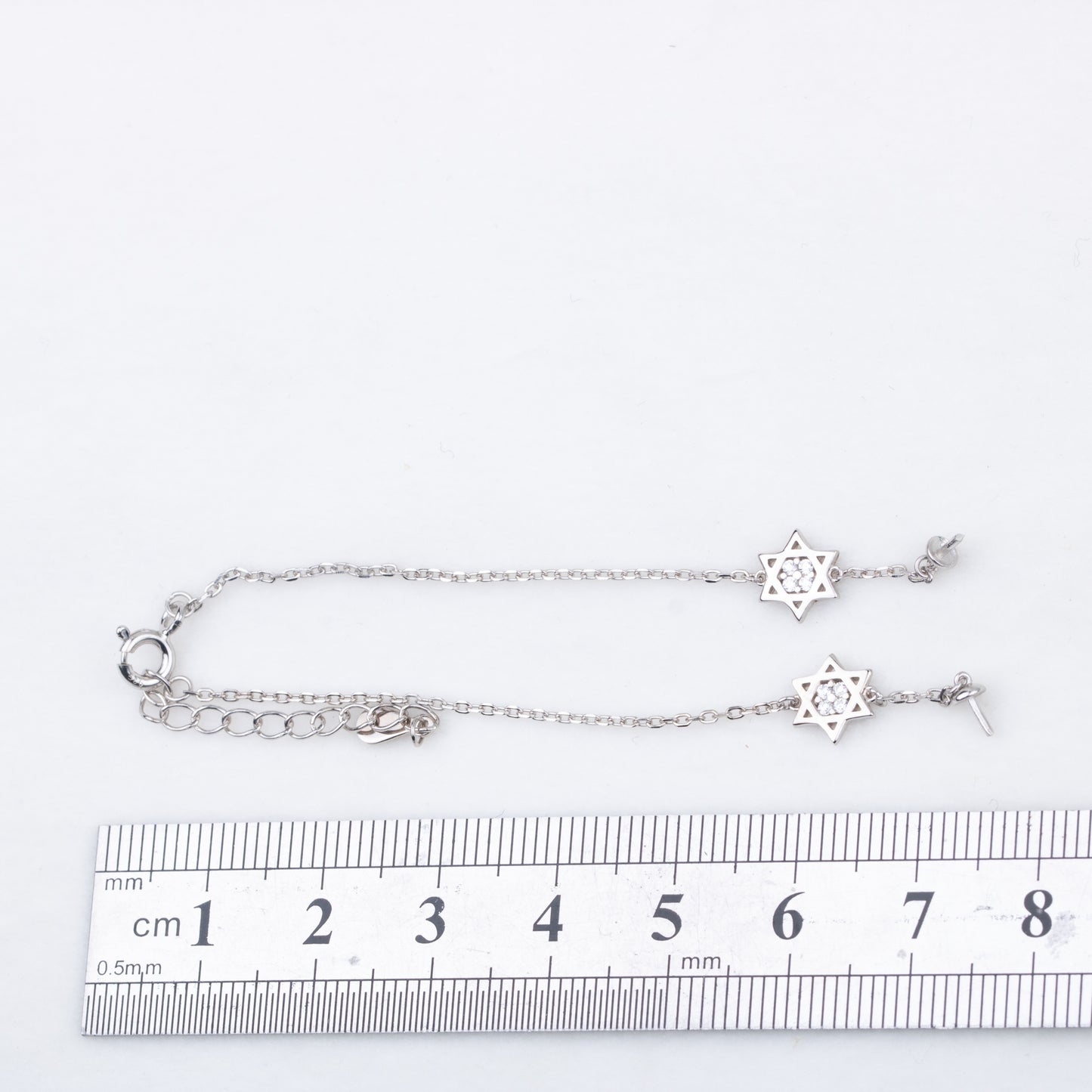 b010209 DIY 7-8mm Natural Freshwater pearl bracelet accessory 925 sterling silver adjustable chain bracelet for women