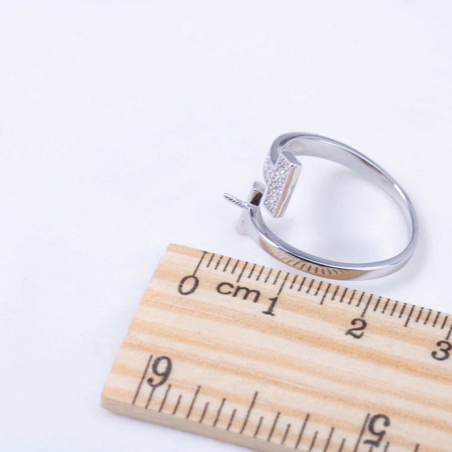 r010892 DIY 6-8mm Natural Freshwater pearl Ring accessory 925 sterling silver Adjustable size engagement jewelry ring for women