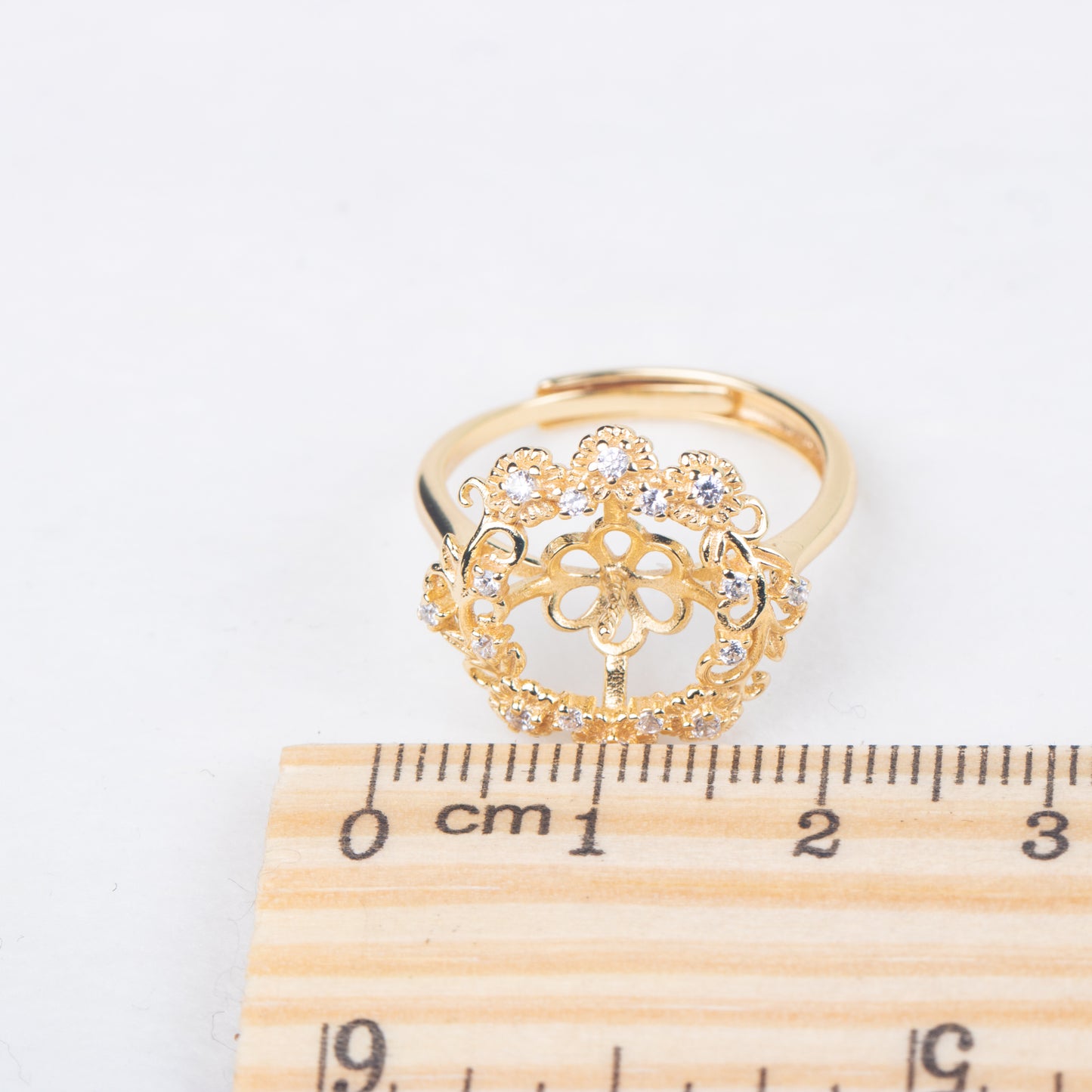 r010824 DIY 7-8mm Natural Freshwater pearl Ring accessory 925 sterling silver Adjustable size engagement jewelry ring for women