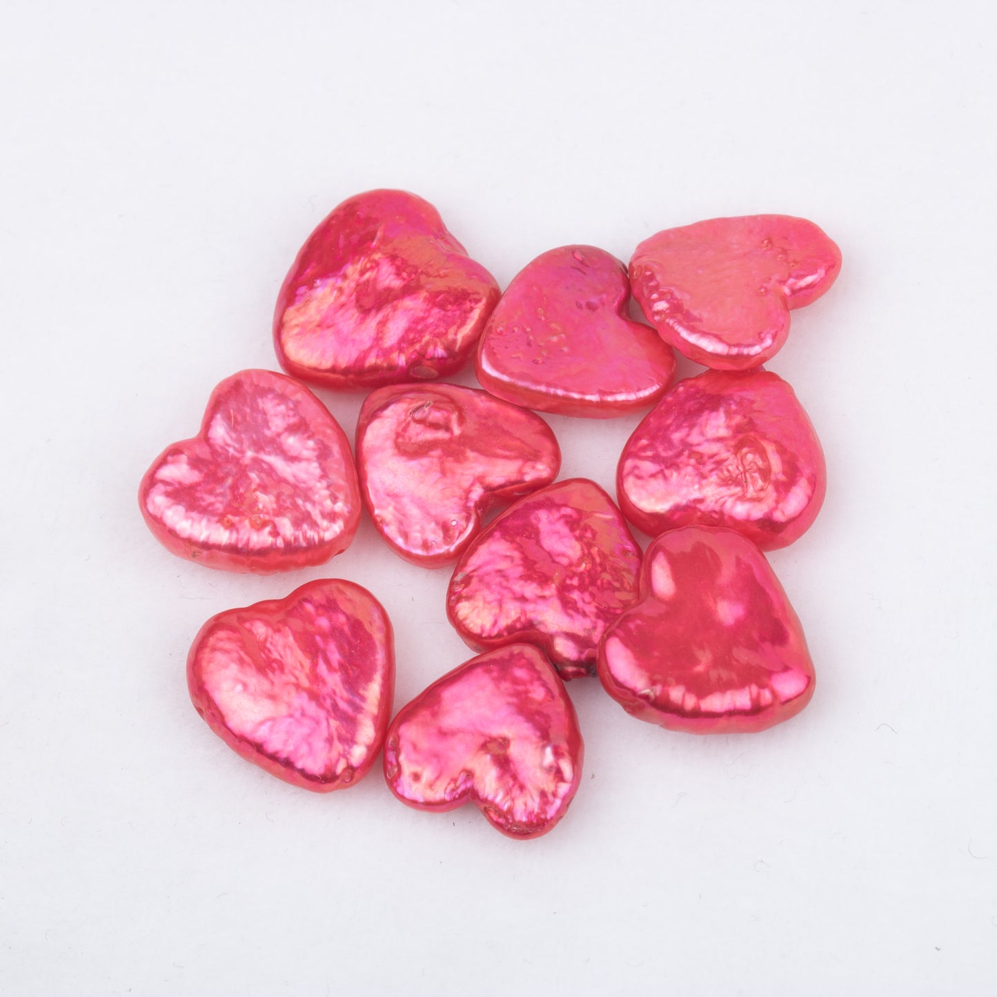 Wholesale 10colors 8-11mm loose freshwater heart shape baroque pearl no hole for pearl party