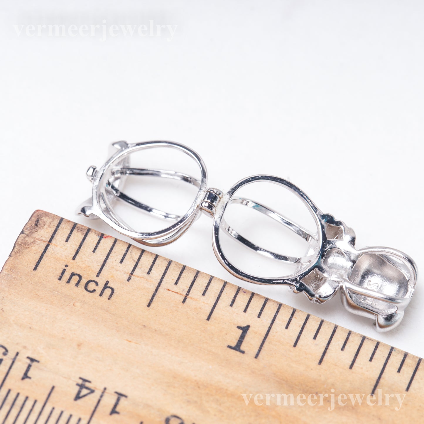 C030135 sterling silver Freshwater pearl cage pendant necklace jewelry locket for pearl party