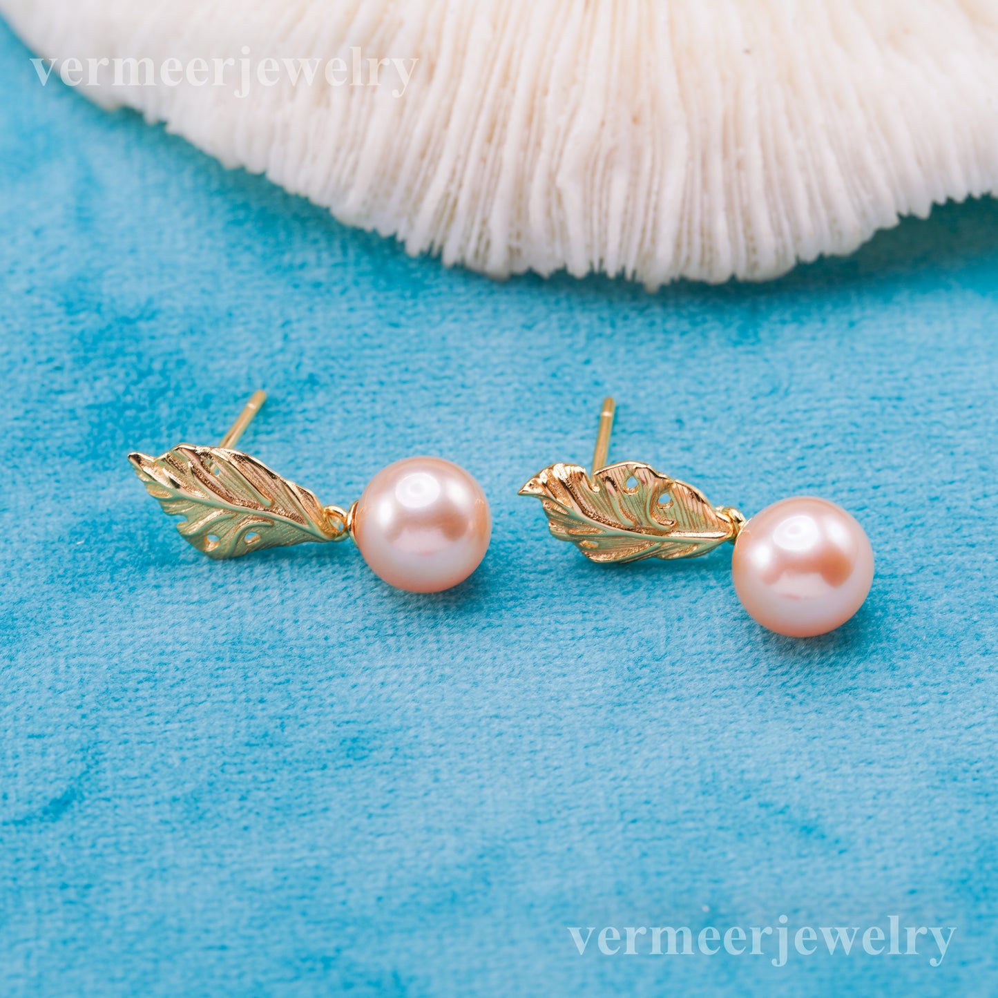 e010913 S925 pearl earring 925 sterling silver DIY 7-8mm Natural Freshwater pearl stud earring for women