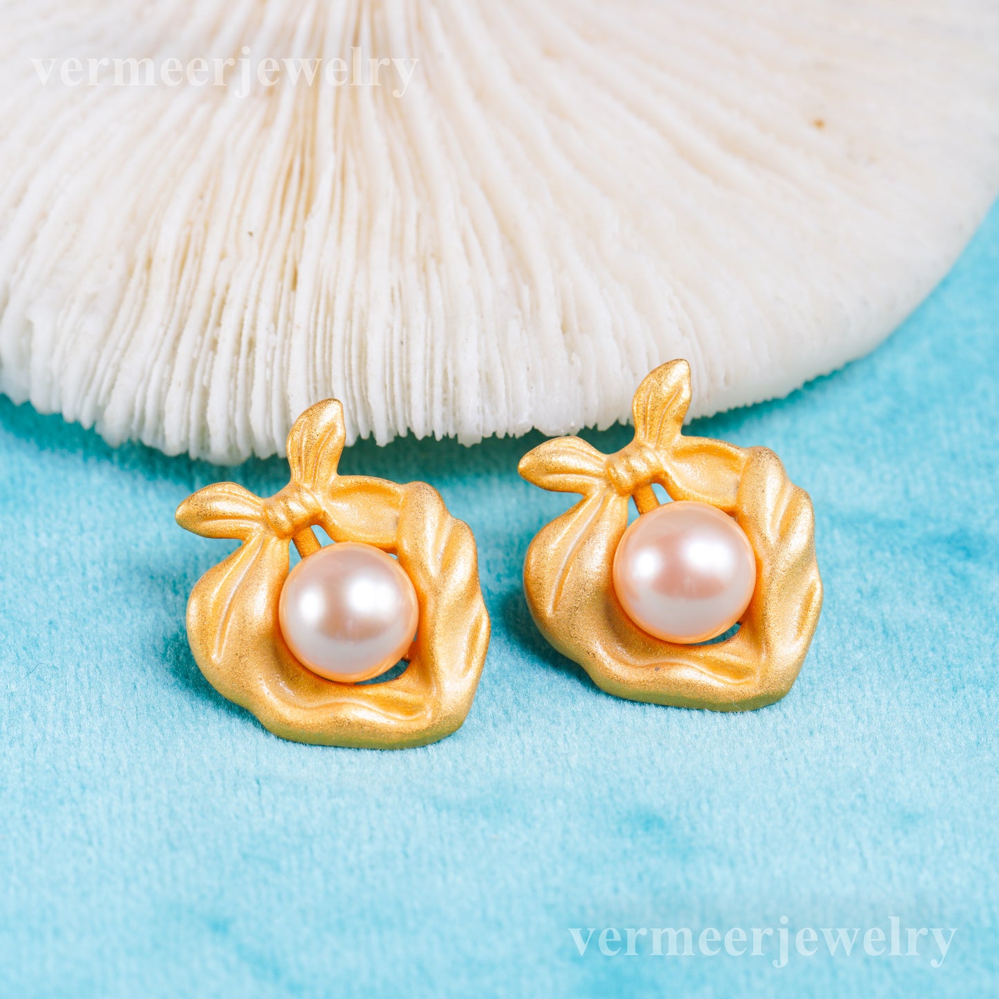 e010962 S925 pearl earring 925 sterling silver DIY 7-8mm Natural Freshwater pearl stud earring for women