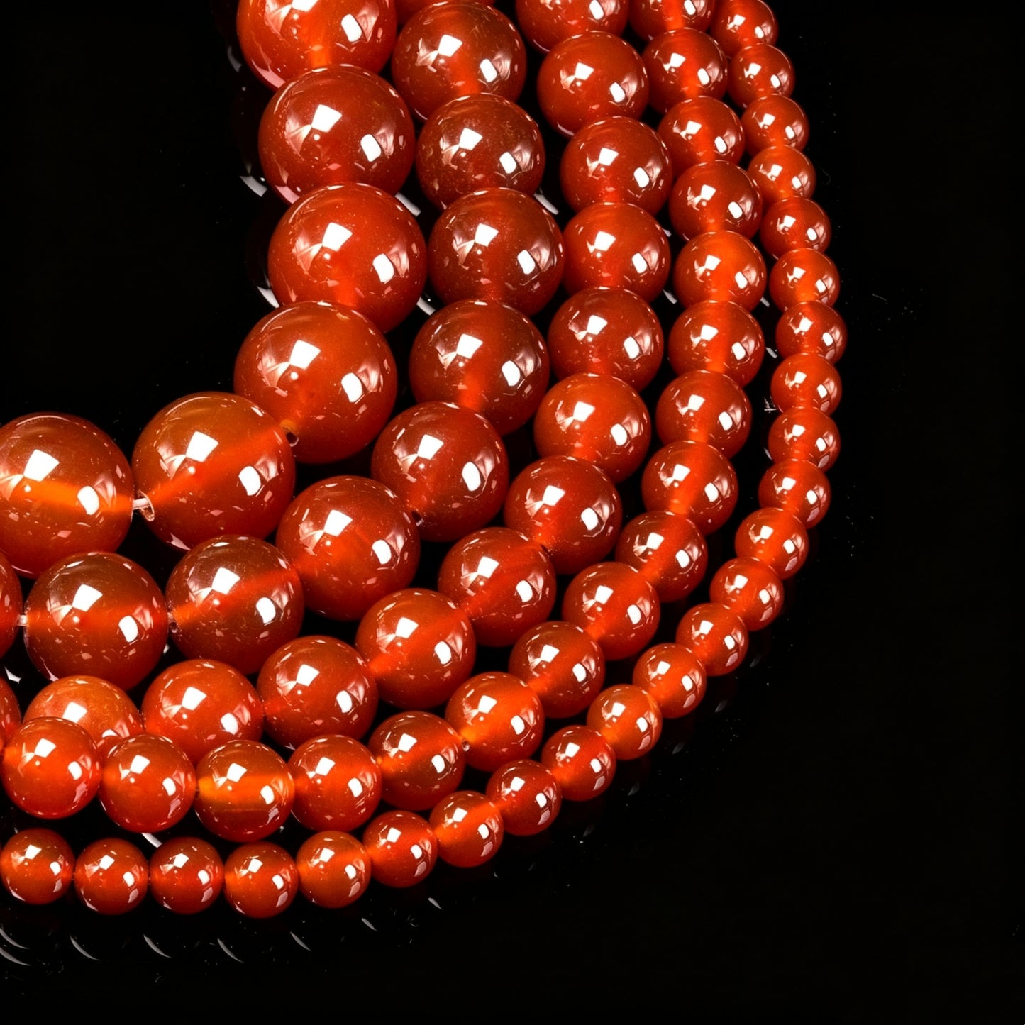 Factory-supplied 7A-grade natural red agate loose beads. DIY jewelry accessories for beaded bracelets &charms, available for wholesale