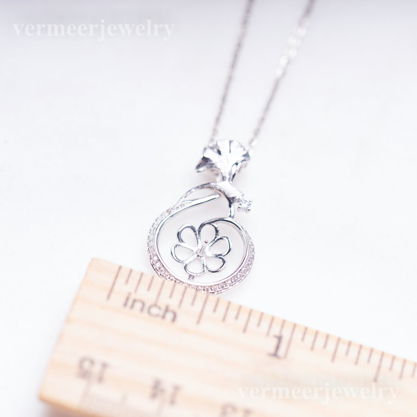 P011066 DIY 7-8mm Natural Freshwater pearl pendant accessory 925 sterling silver engagement jewelry necklace for women