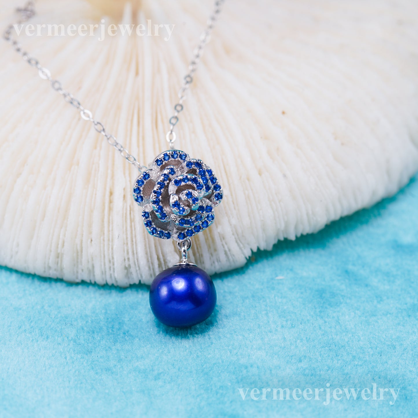 P011100 DIY 7-8mm Natural Freshwater pearl pendant accessory 925 sterling silver engagement jewelry necklace for women