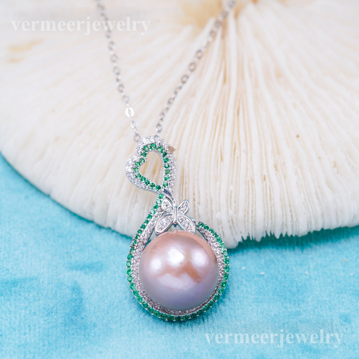 Pe011110 DIY 9-12mm Natural Freshwater pearl pendant accessory 925 sterling silver engagement jewelry necklace for women