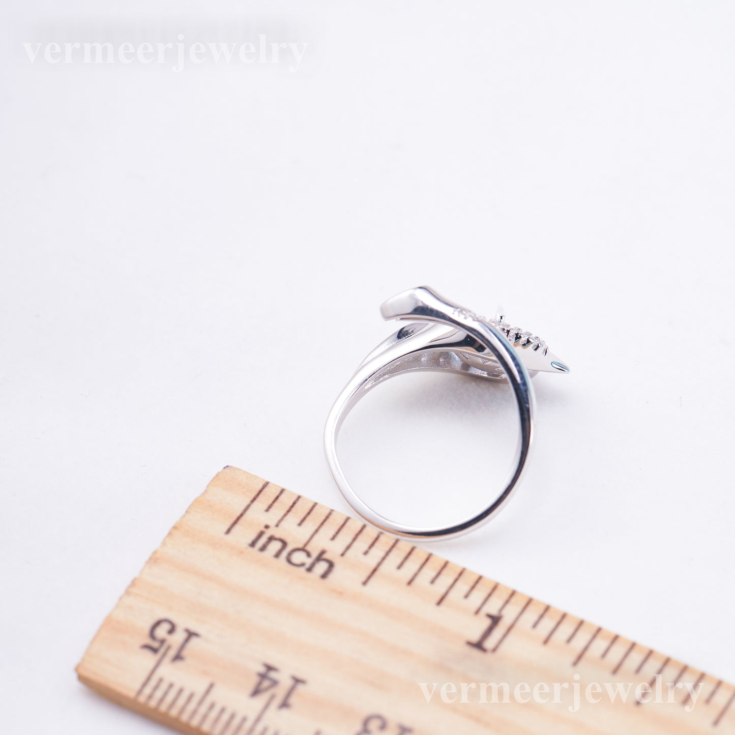 r010993 DIY 6-8mm Natural Freshwater pearl Ring accessory 925 sterling silver Adjustable size engagement jewelry ring for women