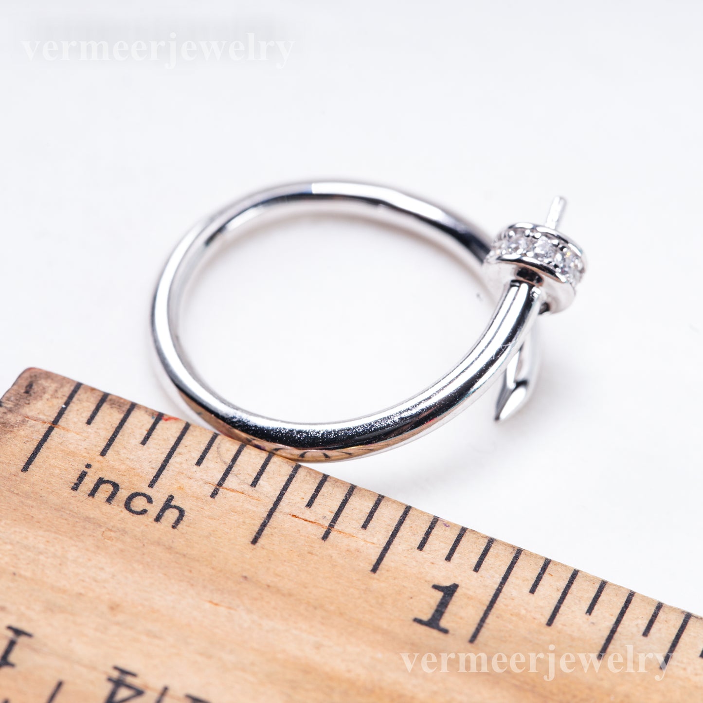 r011084 DIY 6-8mm Natural Freshwater pearl Ring accessory 925 sterling silver Adjustable size engagement jewelry ring for women