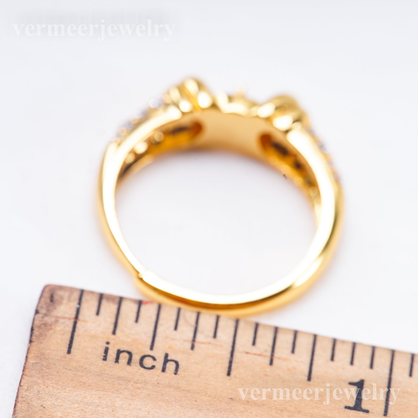 r011097 DIY 6-8mm Natural Freshwater pearl Ring accessory 925 sterling silver Adjustable size engagement jewelry ring for women